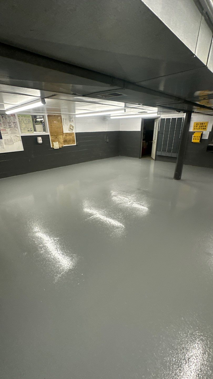 Industrial Grey Grit Project in Mars by Floors in a Day, Inc