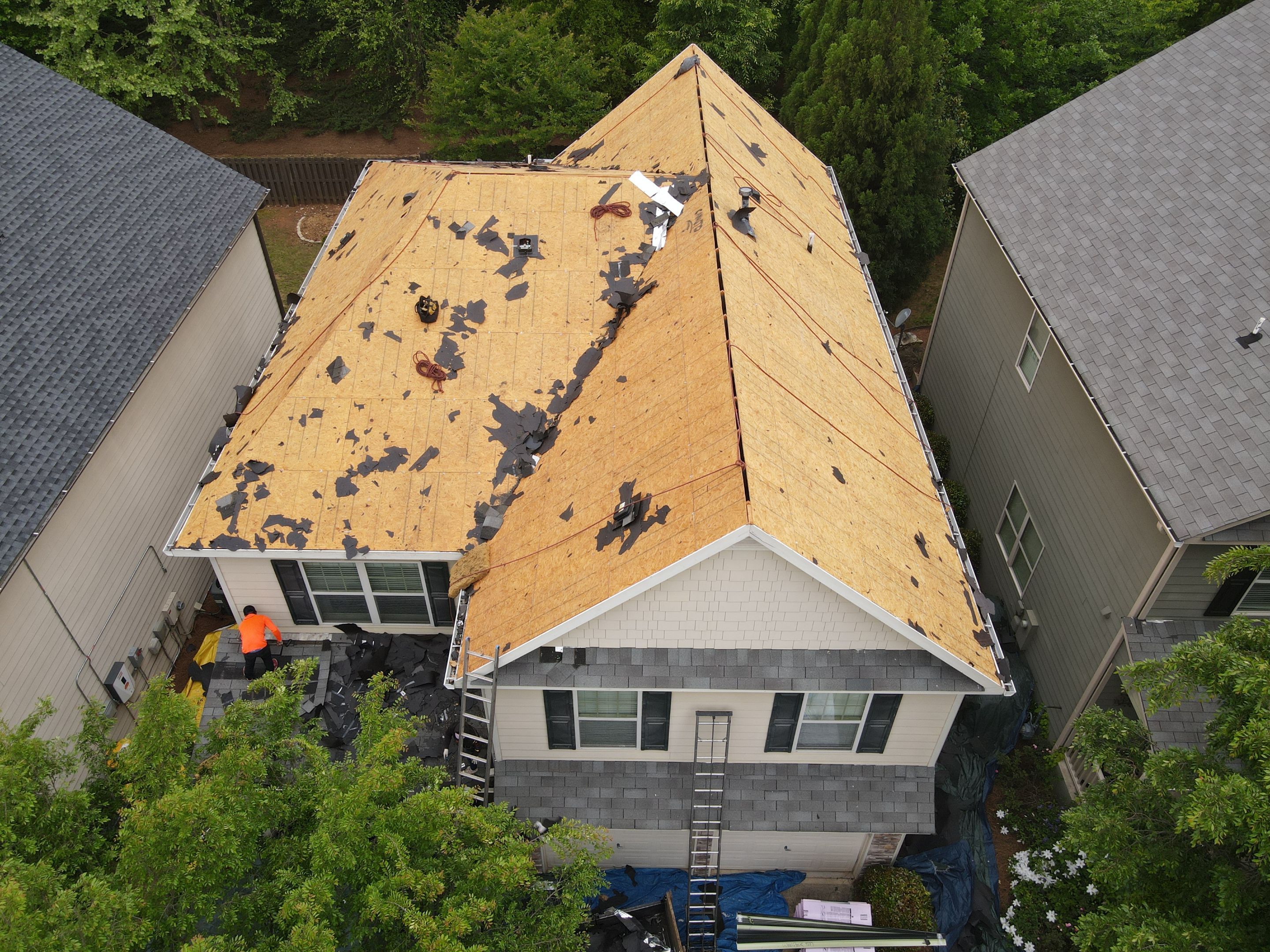 Residential Roofing Installation using Owens Corning by Inspector Roofing and Restoration