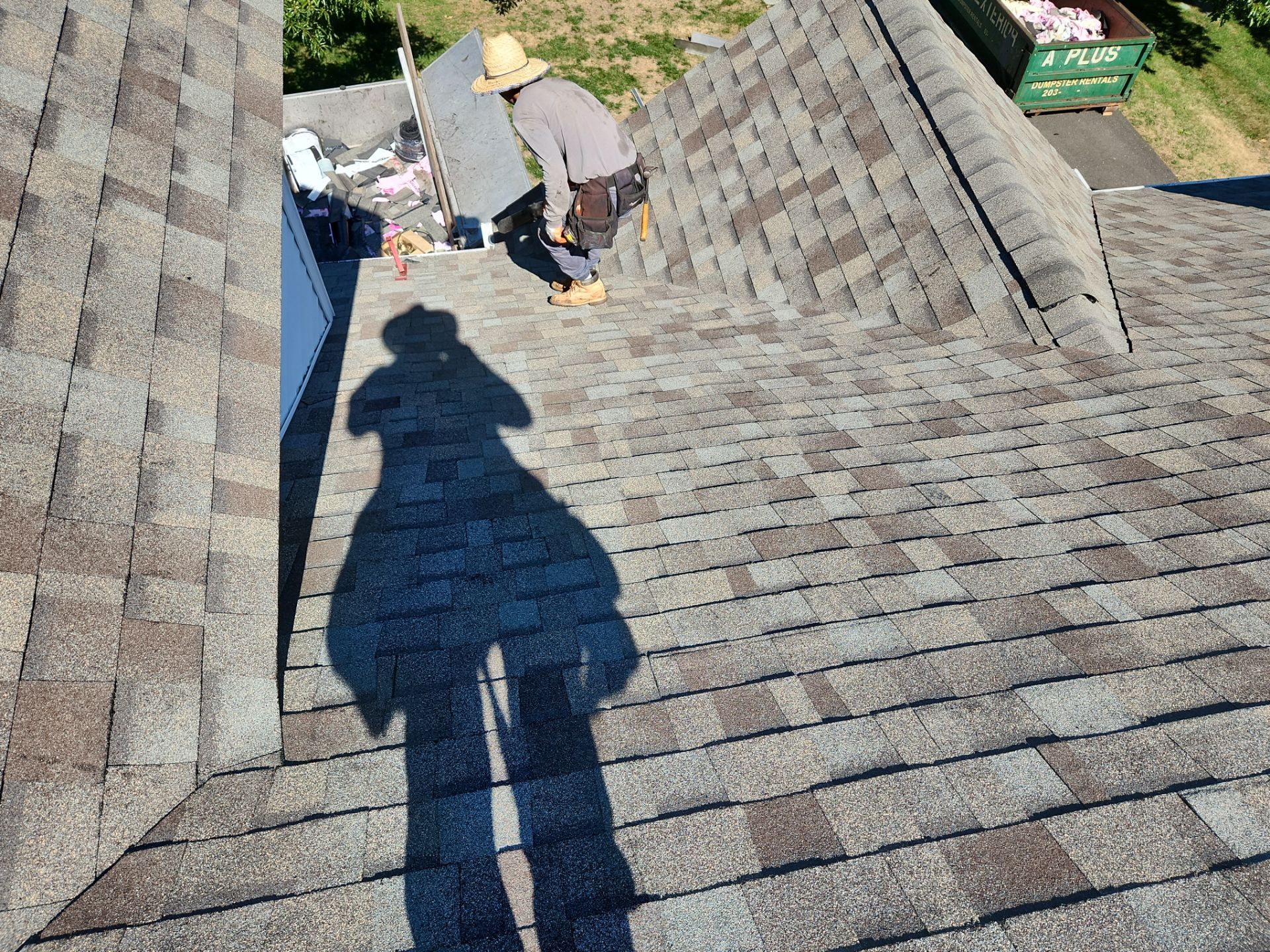 Residential Roofing Installation using Owens Corning TruDefinition Duration AR - Driftwood by A Plus Exterior