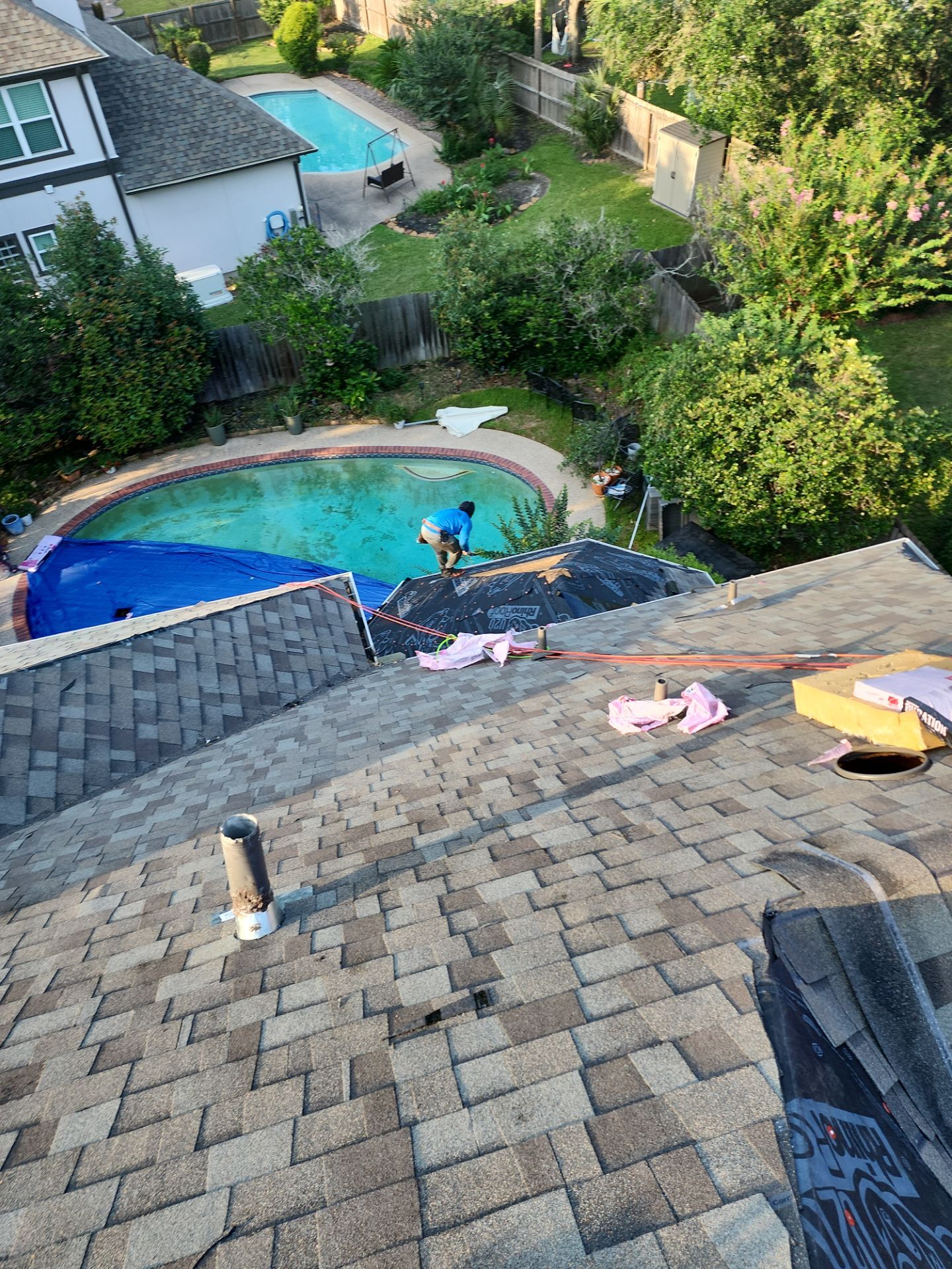 Residential Roofing Repair using Owen's Corning Duration (Lifetime) Shingles by Roof Repair Company