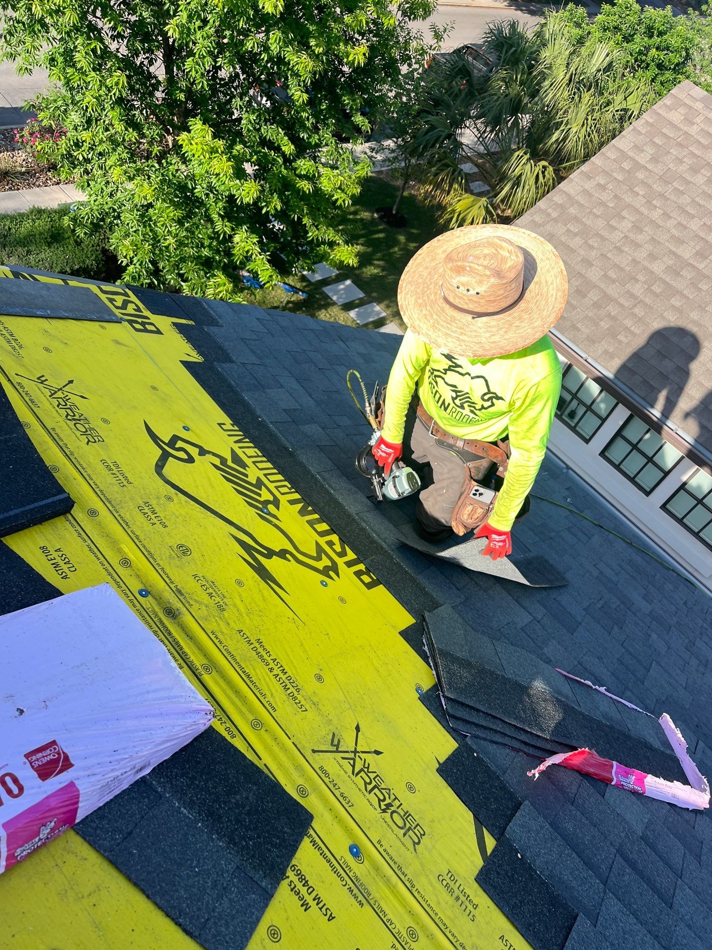 Project in San Antonio by Bison Roofing  