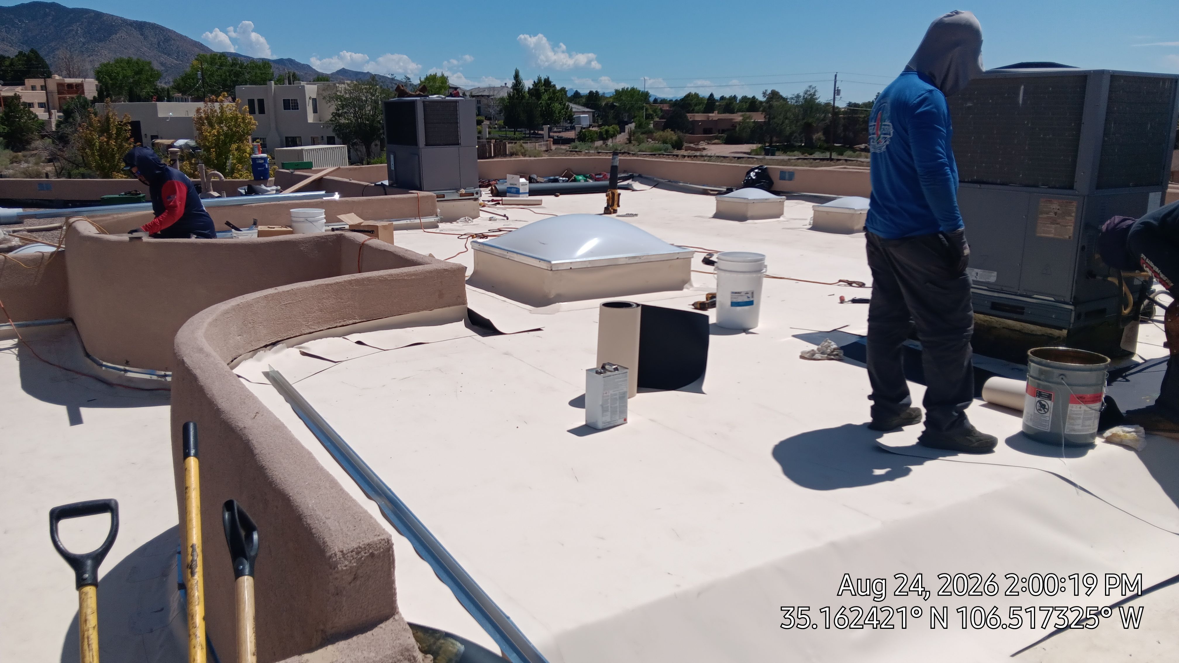 TPO Roof Replacement and Wood Repair in Albuquerque by Doyle Roof Masters Inc