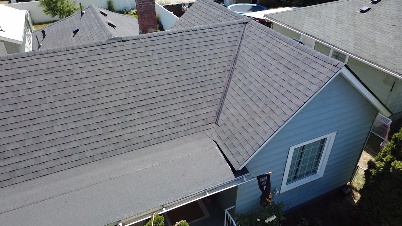 Residential Roof Replacement and Decking Repair in E Courtland Ave Spokane WA 99207 The Cascade System - Certainteed Landmark® Shingle - Moire Black by Alpine Roofing