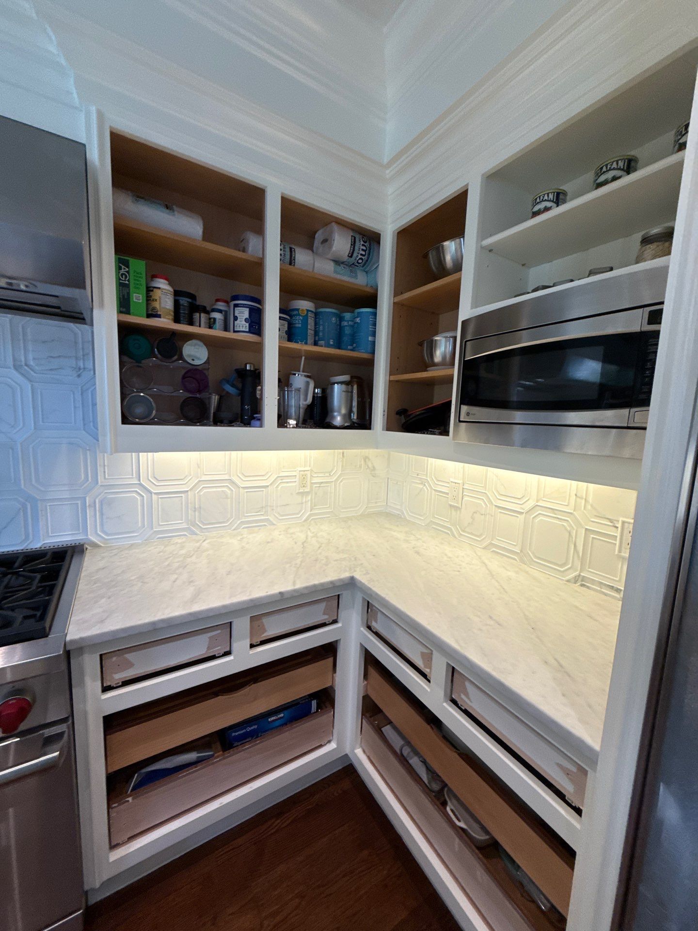 Water Damage Repairs in Luxury Kitchen and Primary Bathroom by Fox Hill Luxury Real Estate Services