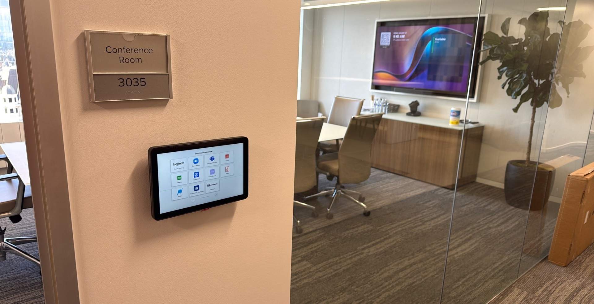 Logitech Conference room Project in Los Angeles by Ring and Ping Inc.