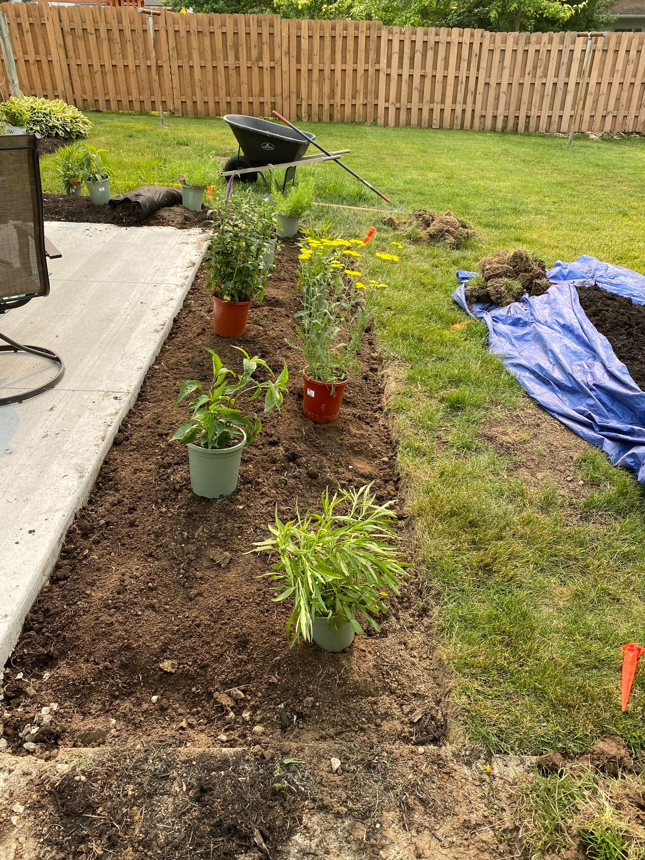Grindstone Garden Install by Elm Rose Gardens