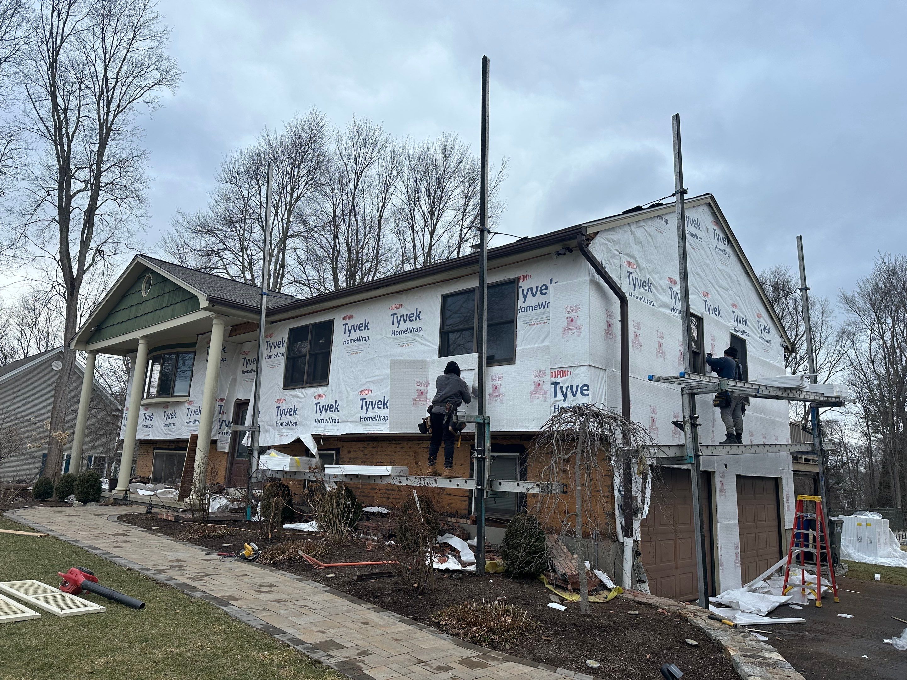 Residential Roofing Installation using Owens Corning Duration Driftwood Siding Installation Using Cedar Impressions Pacific Blue by A Plus Exterior