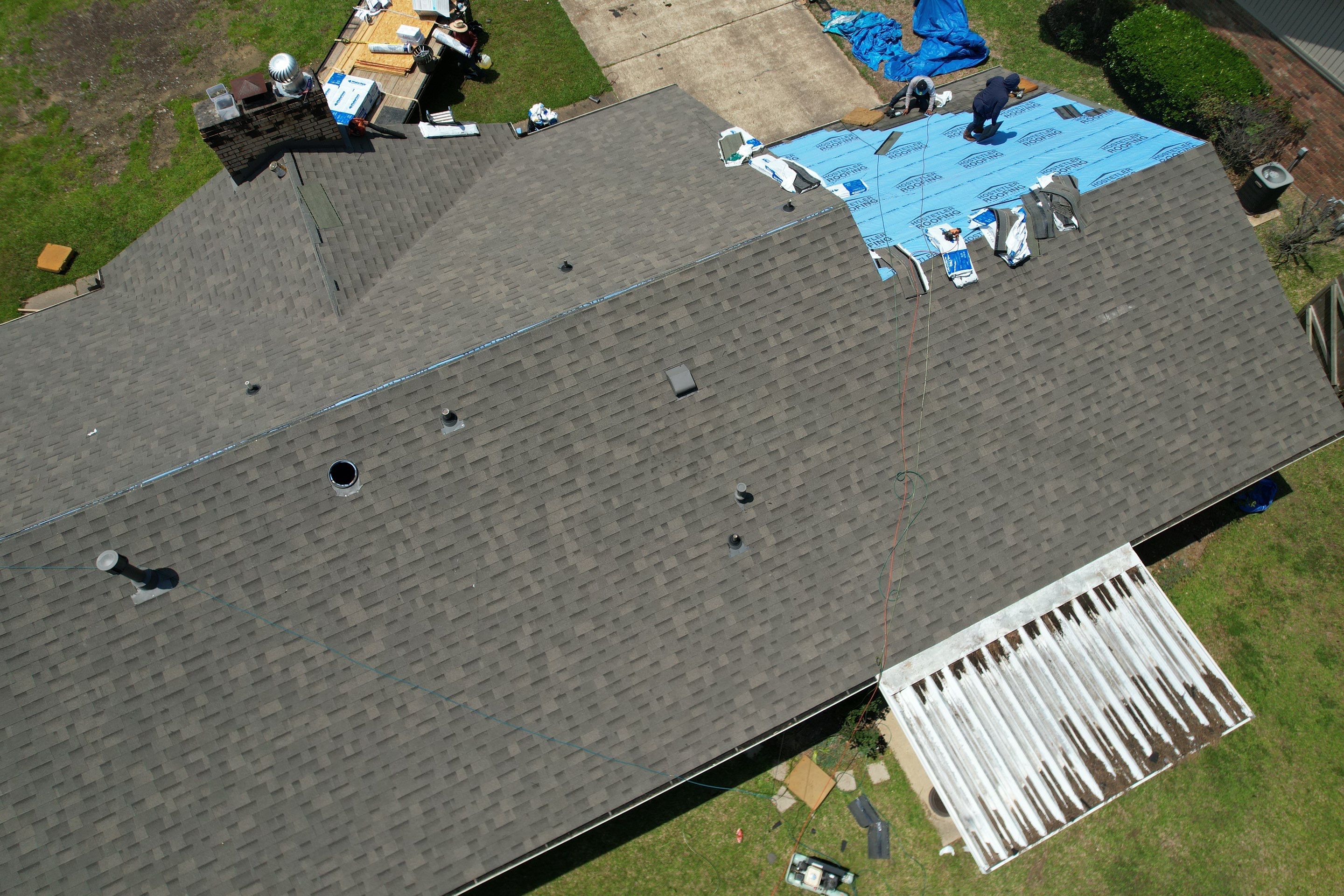 Residential Shingle Reroof using Malarkey Vista by Hostetler Roofing