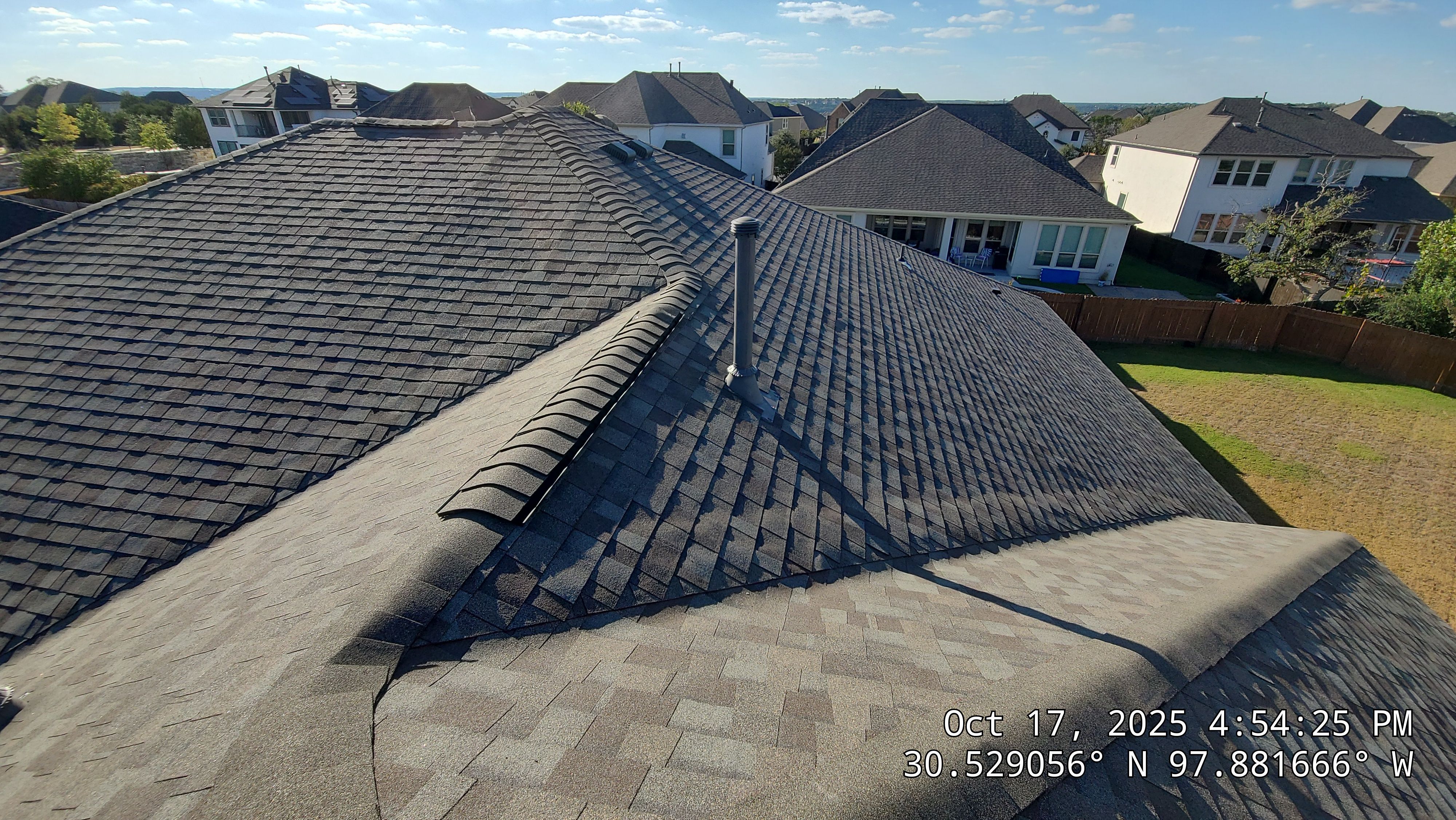 Full Residential Roof Replacement with Architectural Shingles in Leander by Caliber Restoration LLC