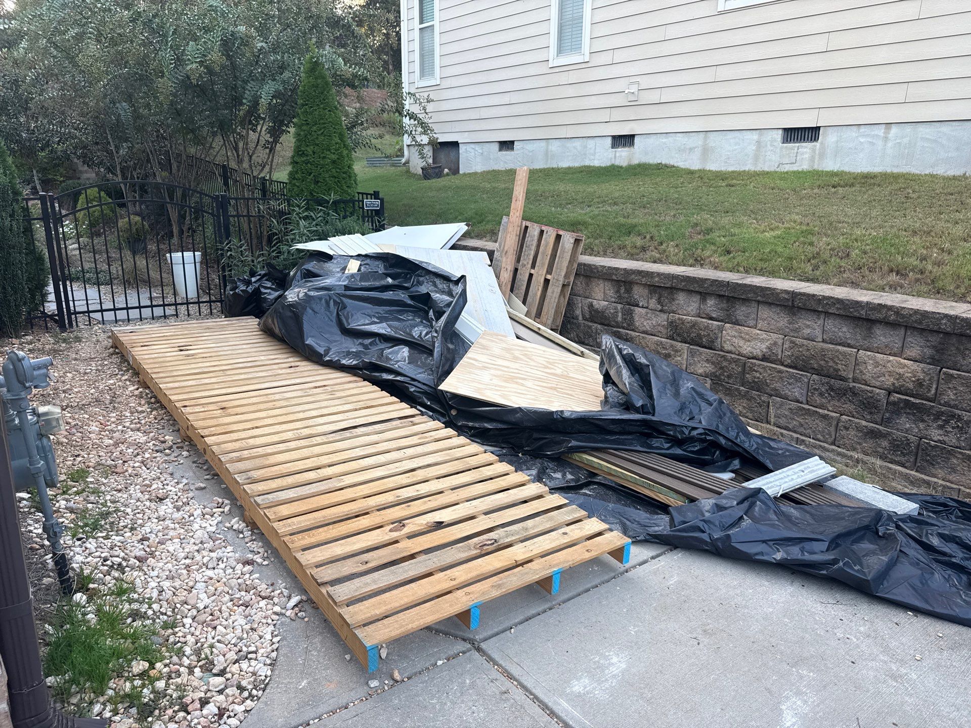 Project in Waxhaw by Badger Hauling