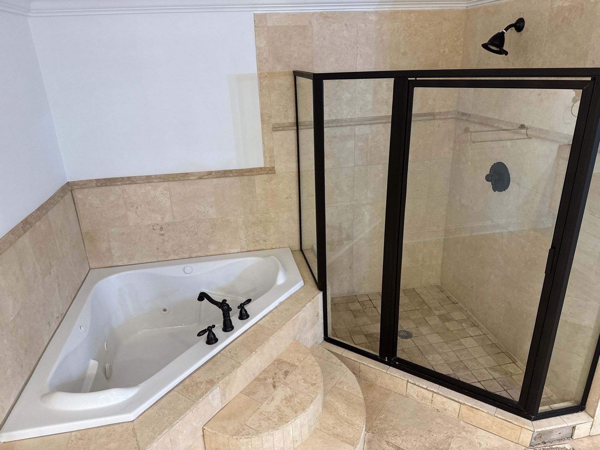 Full master bathroom renovation by Prudencio
