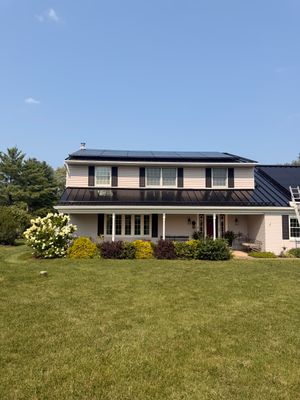 Metal Roof and Solar Installation