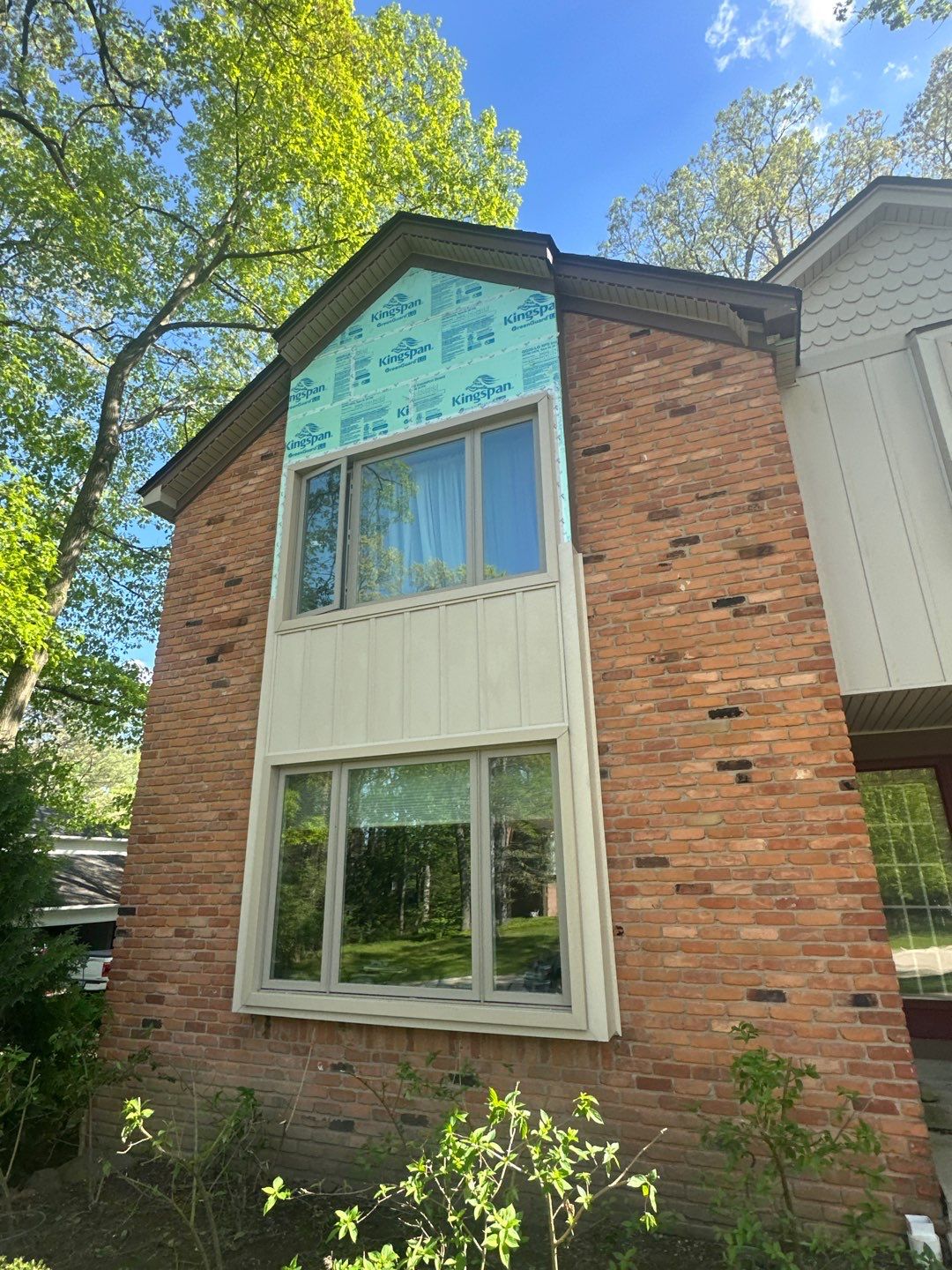 Siding Installation using Alside Monterey Sand by 180 Contractors