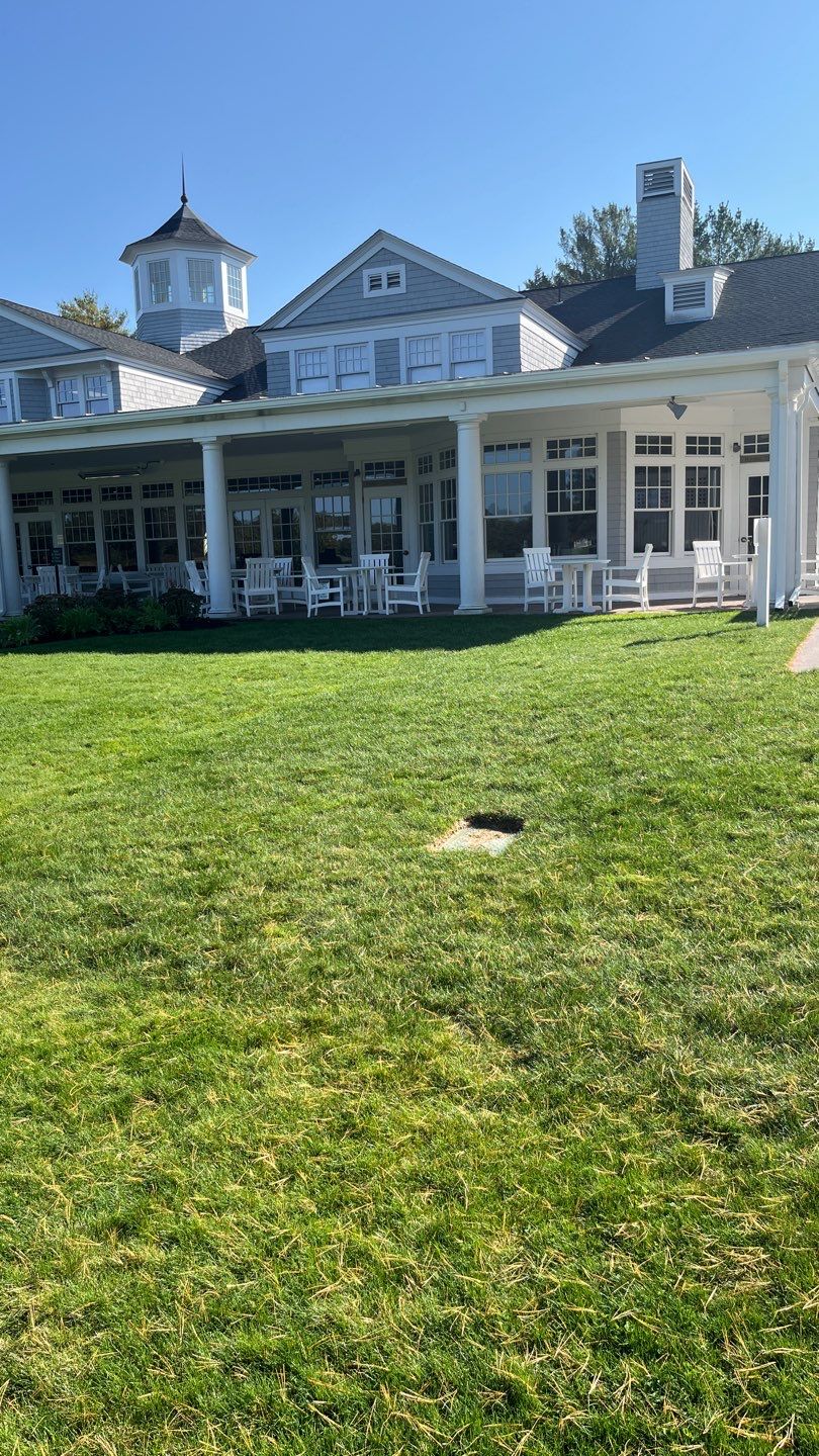 Gutter Installation using 6" K-Style Aluminum Gutter at Pine Hills Golf Course by Gutter Pro Enterprises