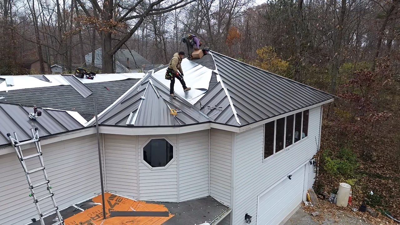Mechanically Seamed Standing Seam Metal Roof in Fort Wayne, Indiana – Coldwater Road by 4Ever Metal Roofing
