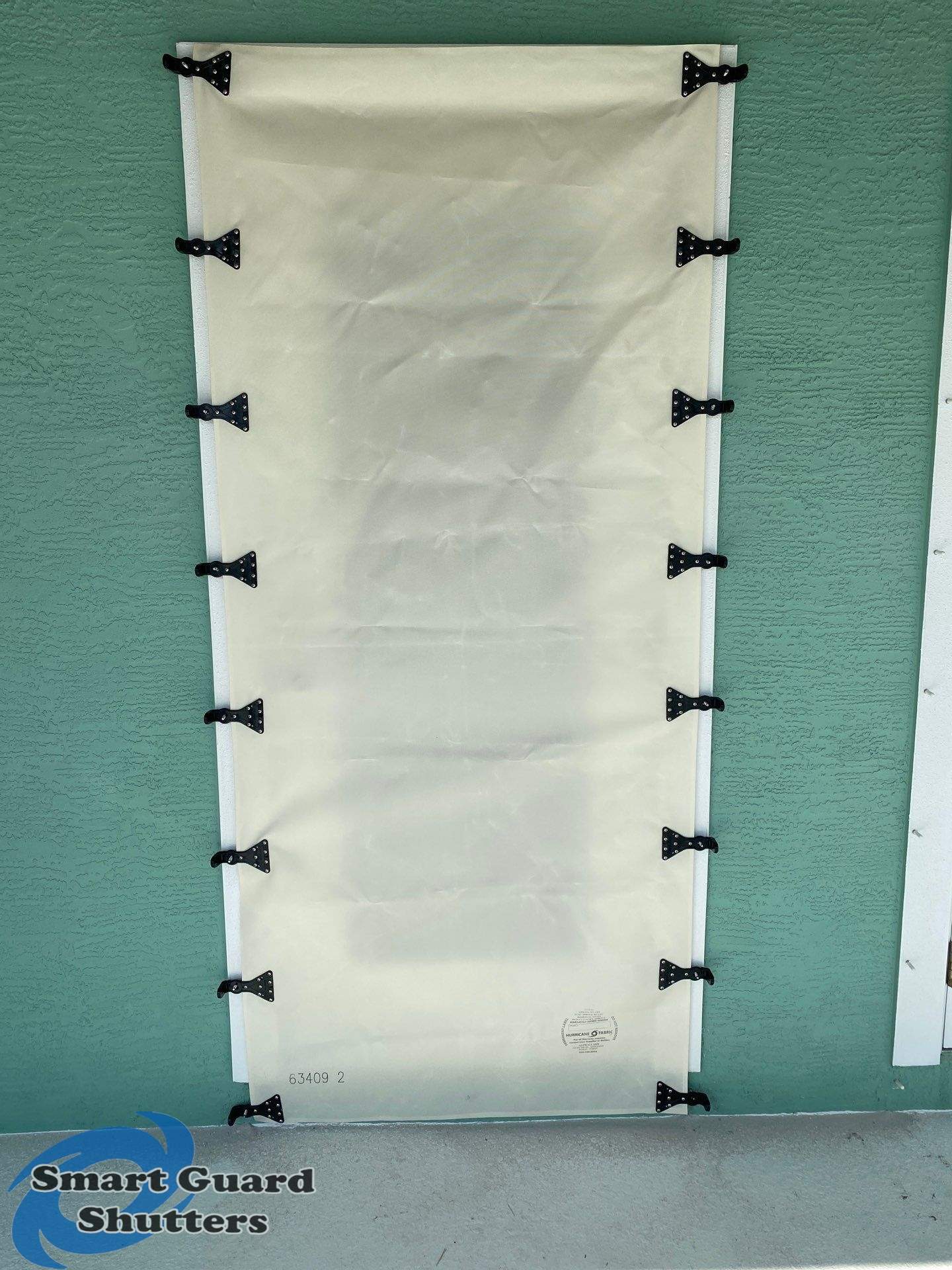 Hurricane Fabric in White by Smart Guard Shutters