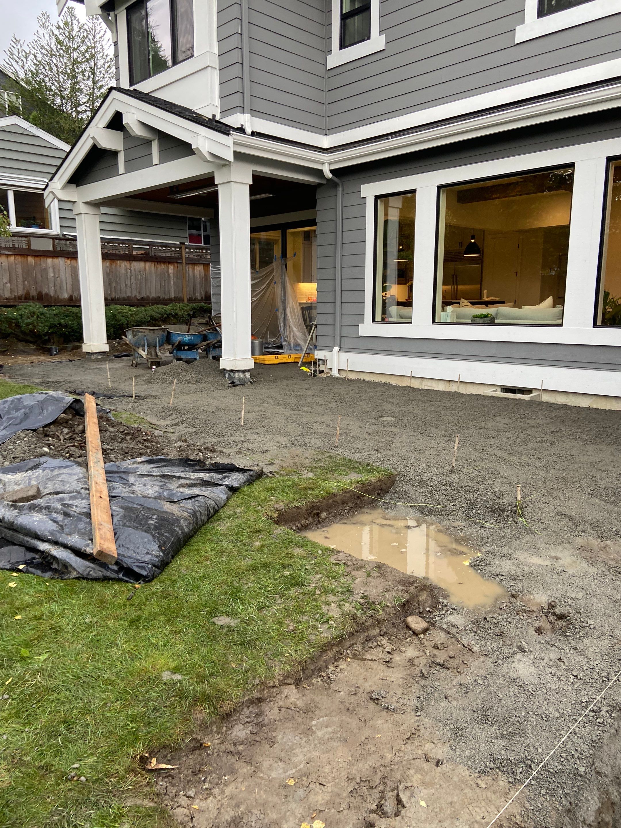 Hardscaping Back Patio Landscape Project  by Jireh Asphalt & Concrete Inc 