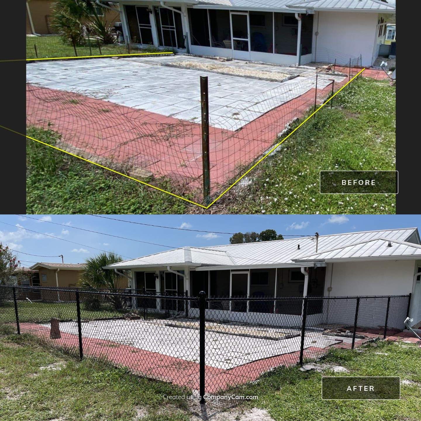 Sun City Center, Florida Black Chain-link Fence by Asap fence and gates, LLC