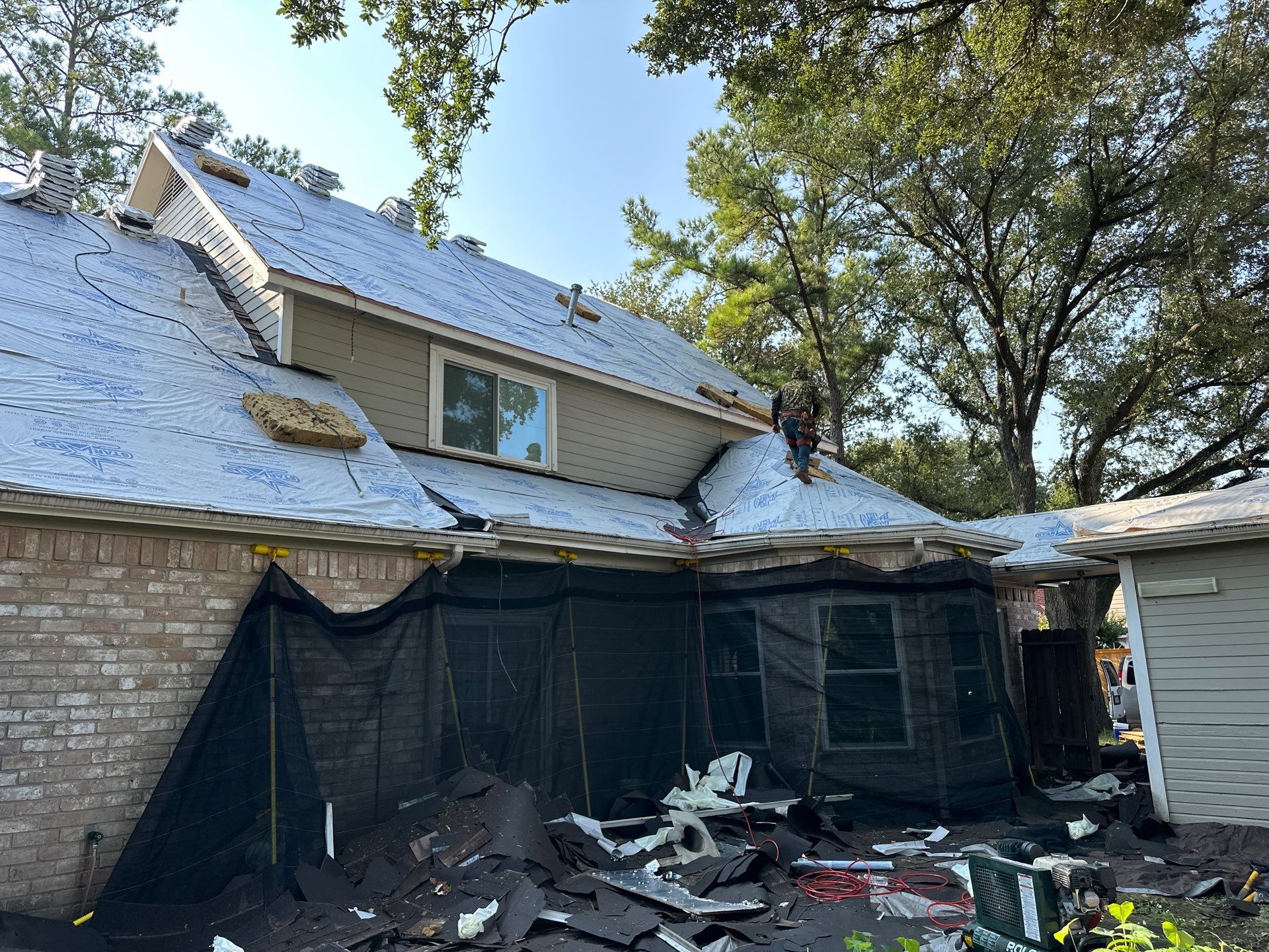 Project in Houston by Motion Roofing