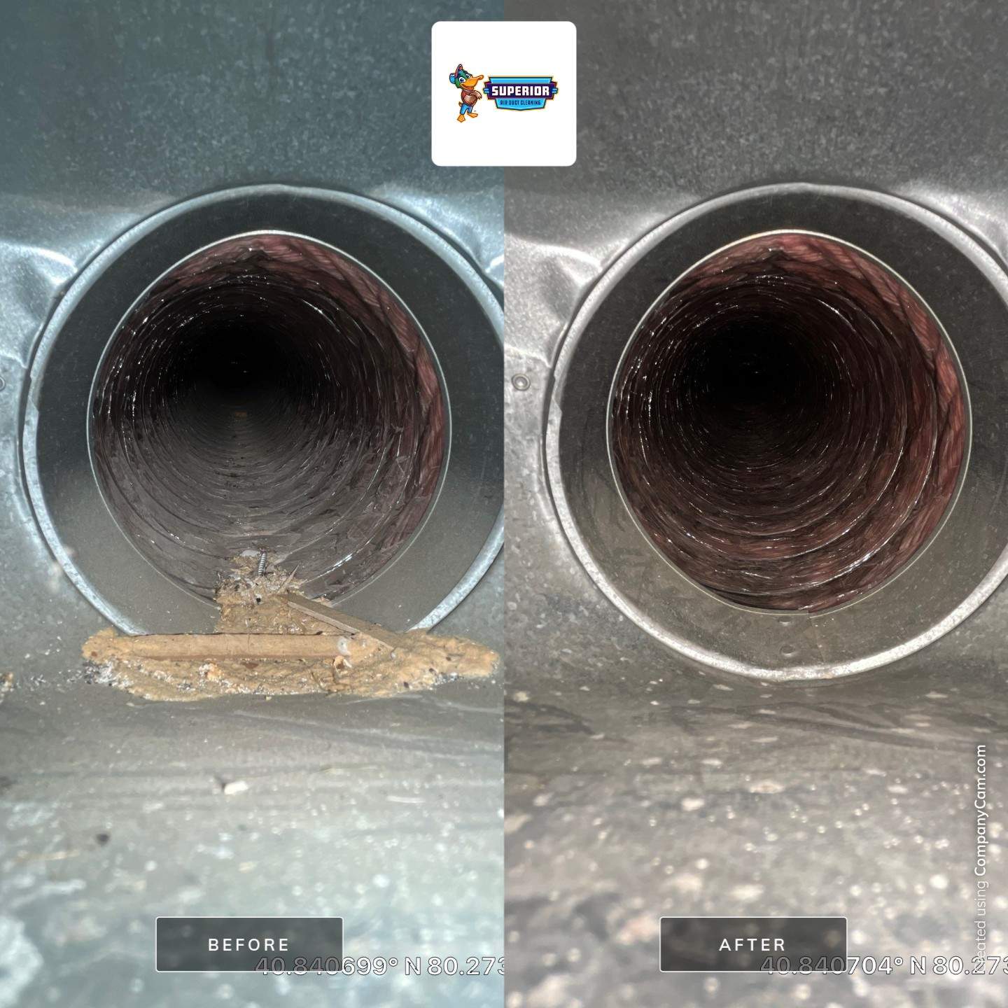 Air Duct Cleaning With a Vacuum Truck in Ellwood City, PA by Superior Air Duct Cleaning
