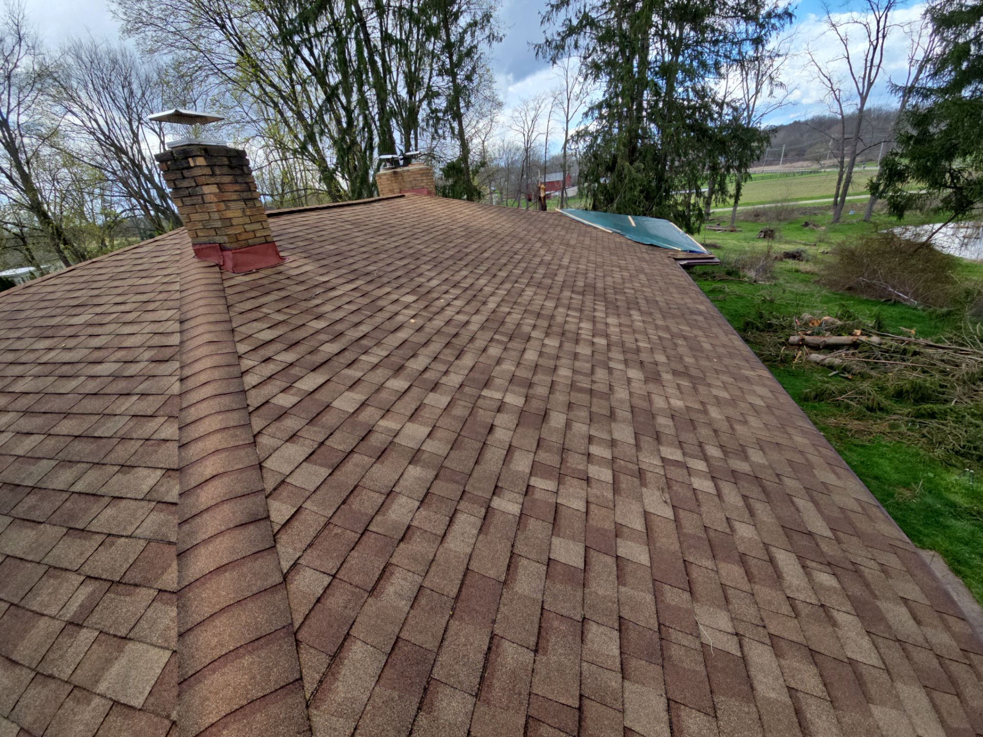 Todd R: Atlas Pinnacle, Color, Tan Mist, Drip Edge, Color, Musket Brown by Eagle Eye Roofing