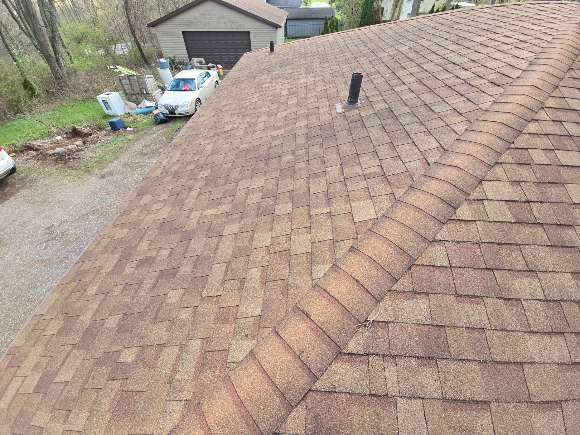Todd R: Atlas Pinnacle, Color, Tan Mist, Drip Edge, Color, Musket Brown by Eagle Eye Roofing