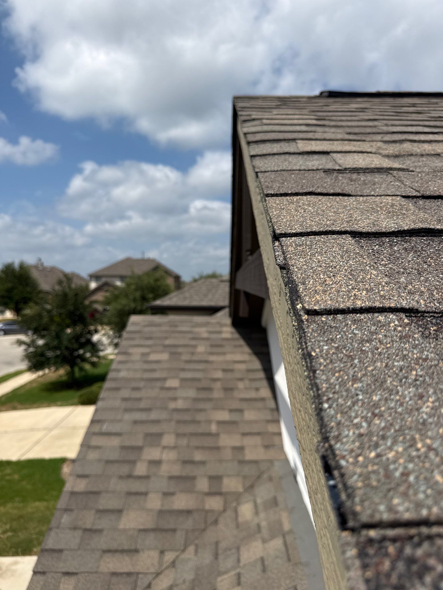 Residential Roof Replacement using Malarkey - Vista AR - Weathered Wood Plus by Action Exteriors Austin
