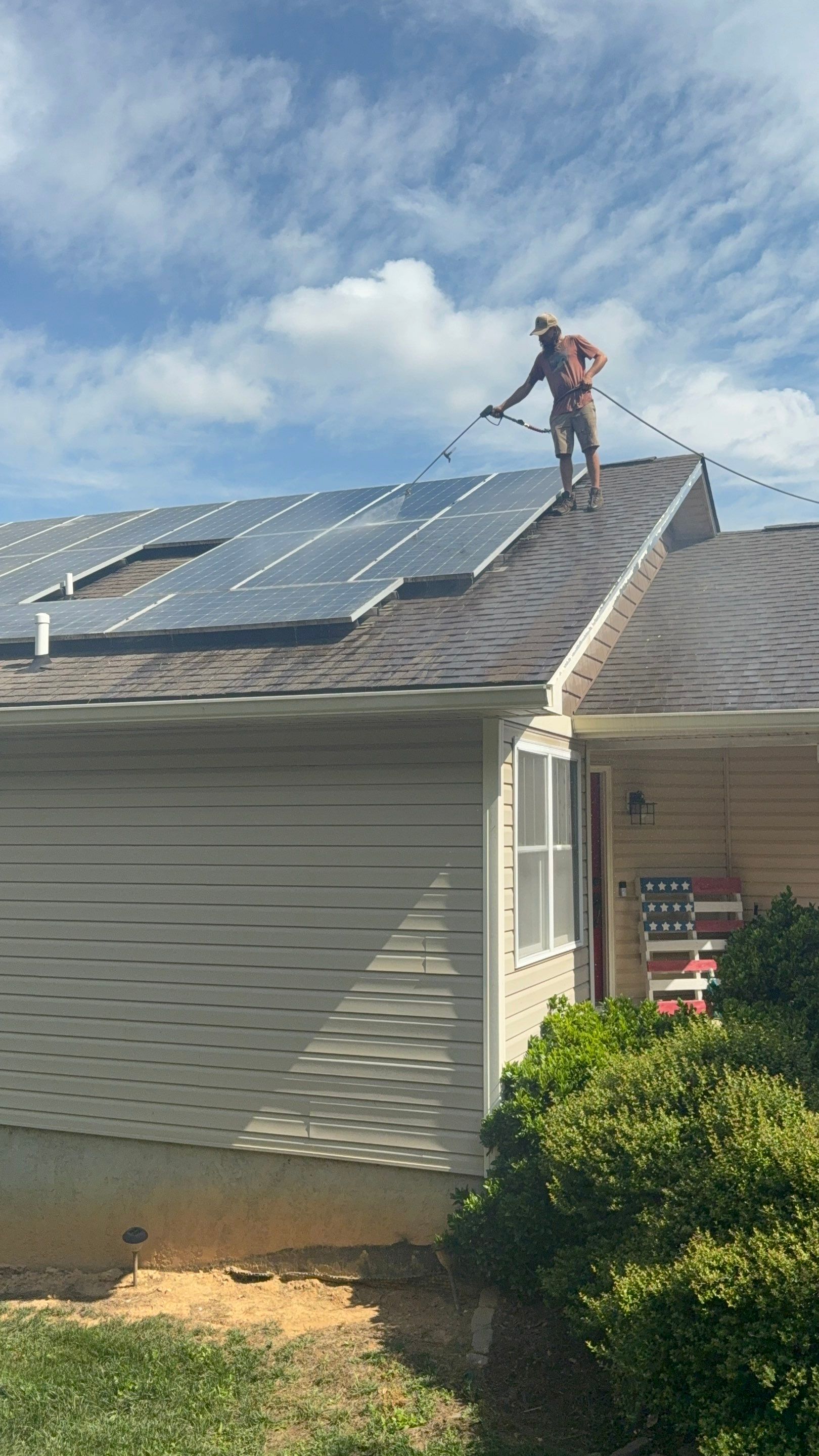 Residential Roof Rejuvenation and Solar Panel Cleaning in Etowah by Bright Home Connections