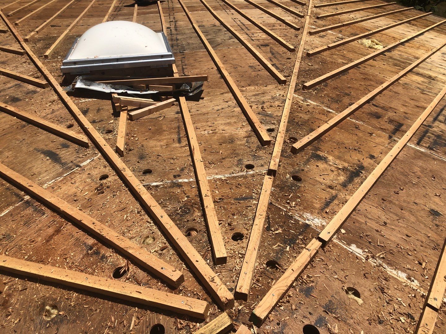 Asphalt Shingle Reroof and Skylight Replacement in Los Gatos by Eastman Roofing & Waterproofing Inc.