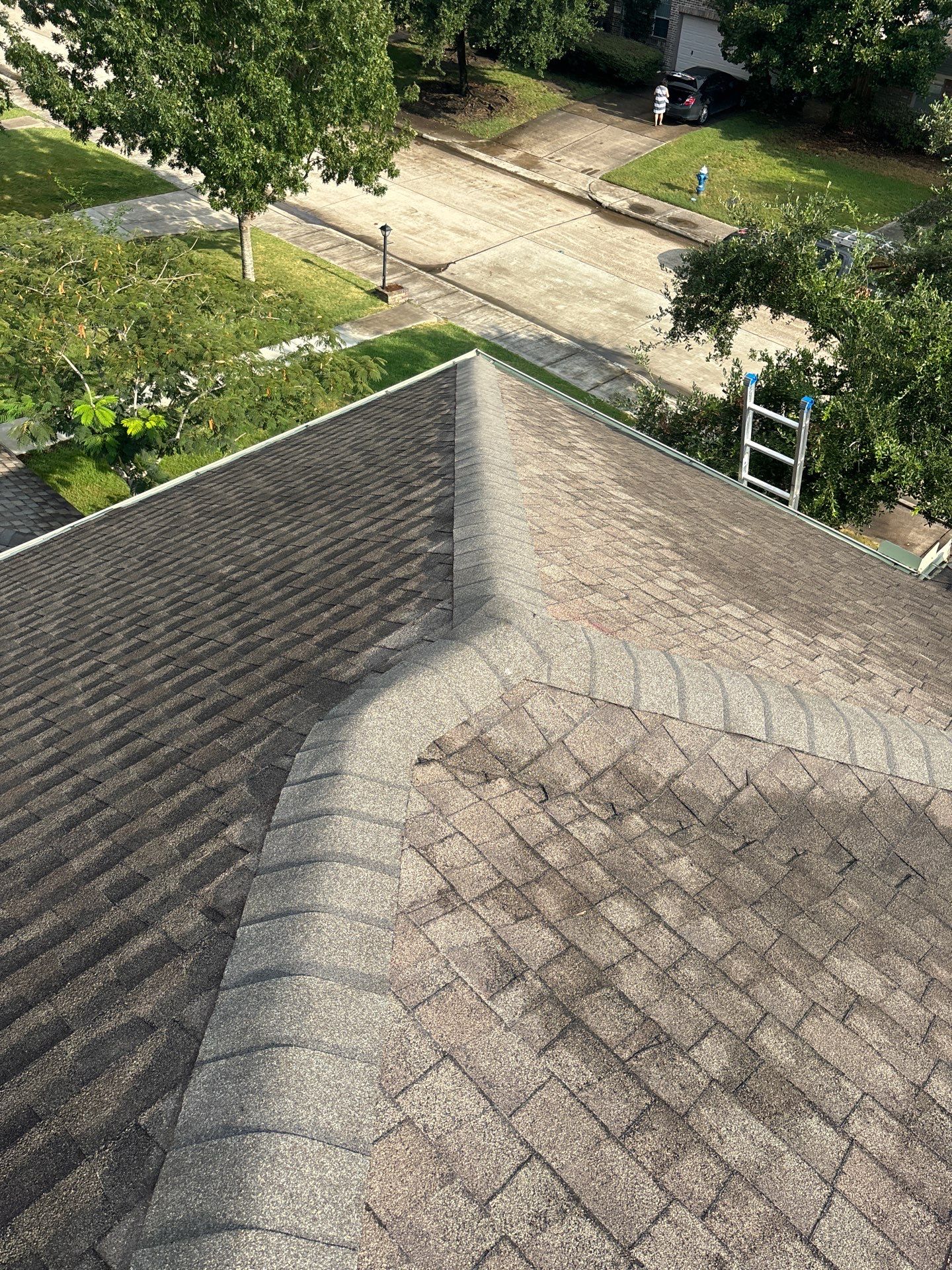 Hail Damage using Owen's Corning Duration (Lifetime) Shingles by Roof Repair Company