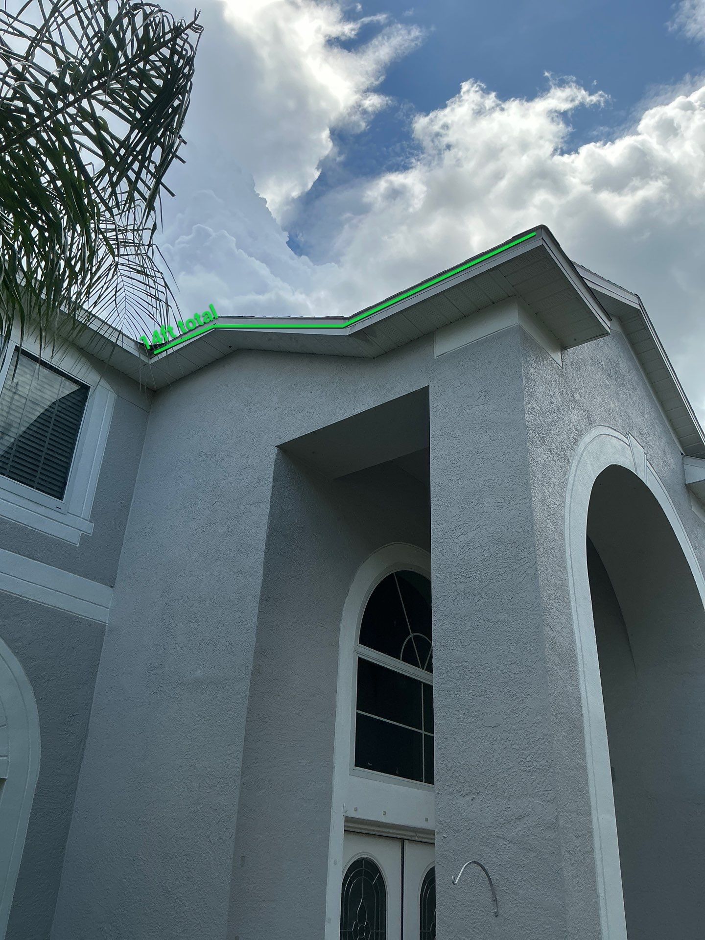 White 6-Inch Seamless Gutters Installation in Tampa FL by Gutter Professors