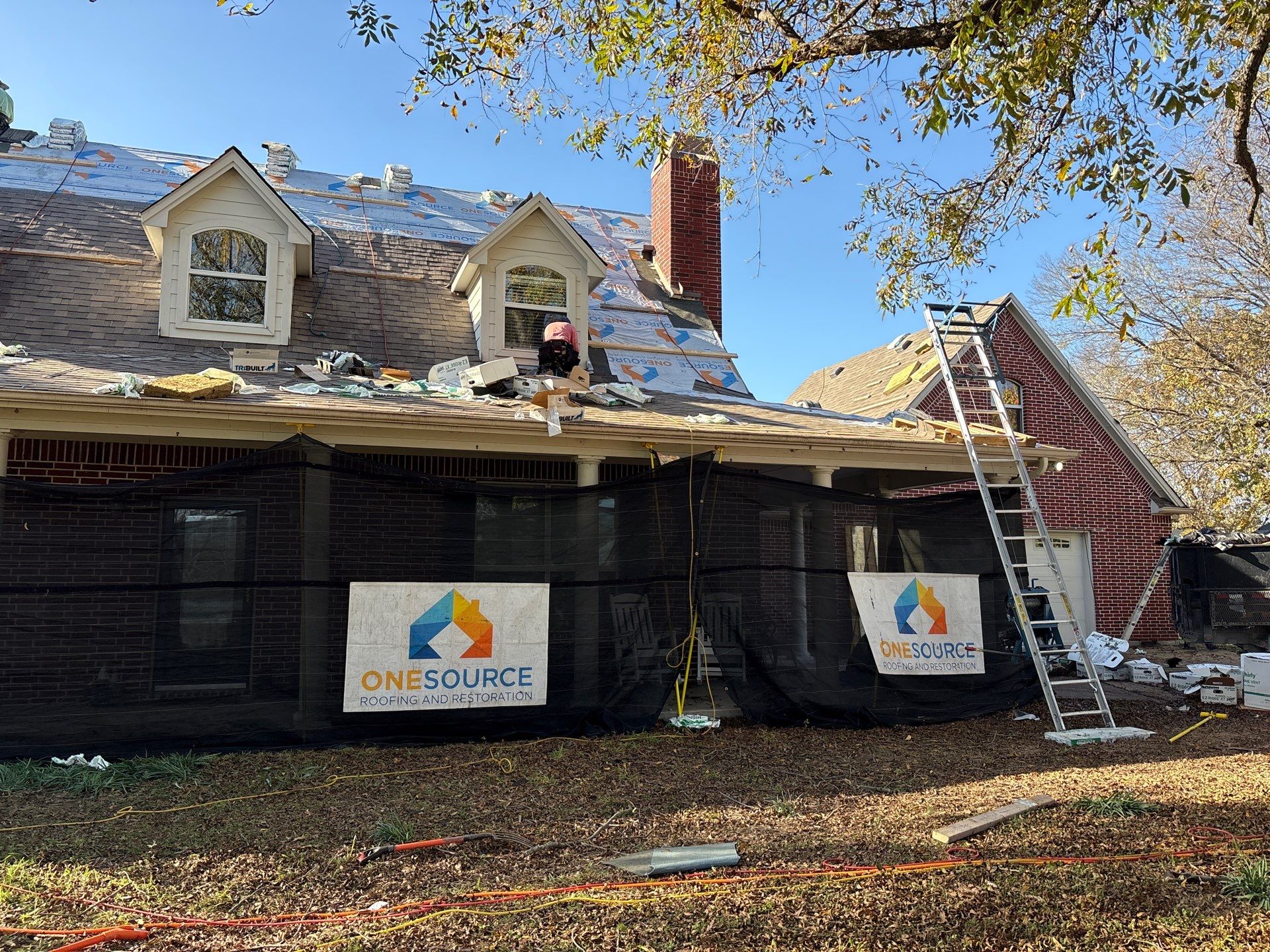 Residential Roofing Installation using Malarkey Highlander Weathered Wood Plus by OneSource Roofing and Restoration