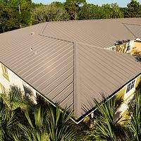 24ga 1.5" Snap-Lock Buckskin  by Total Roofing System The Metal Roof Experts
