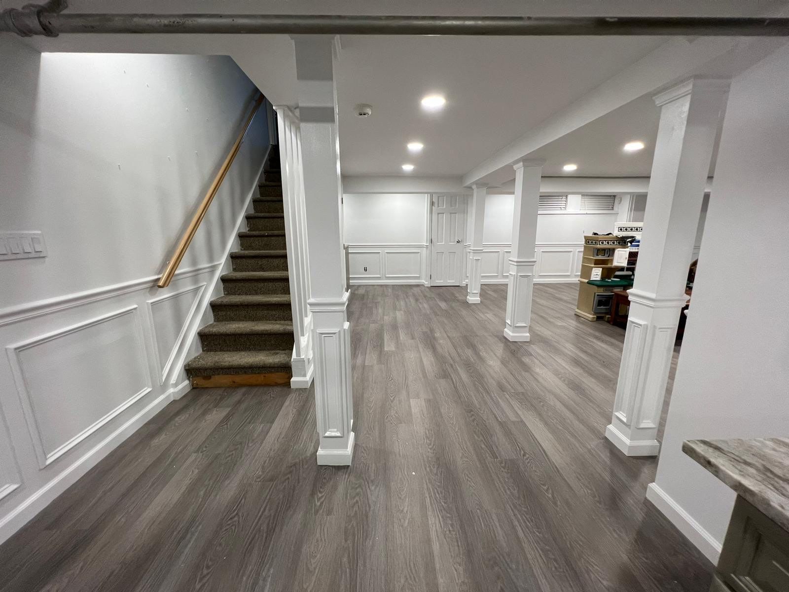 Basement Remodel using Drywall by Home Concepts Construction