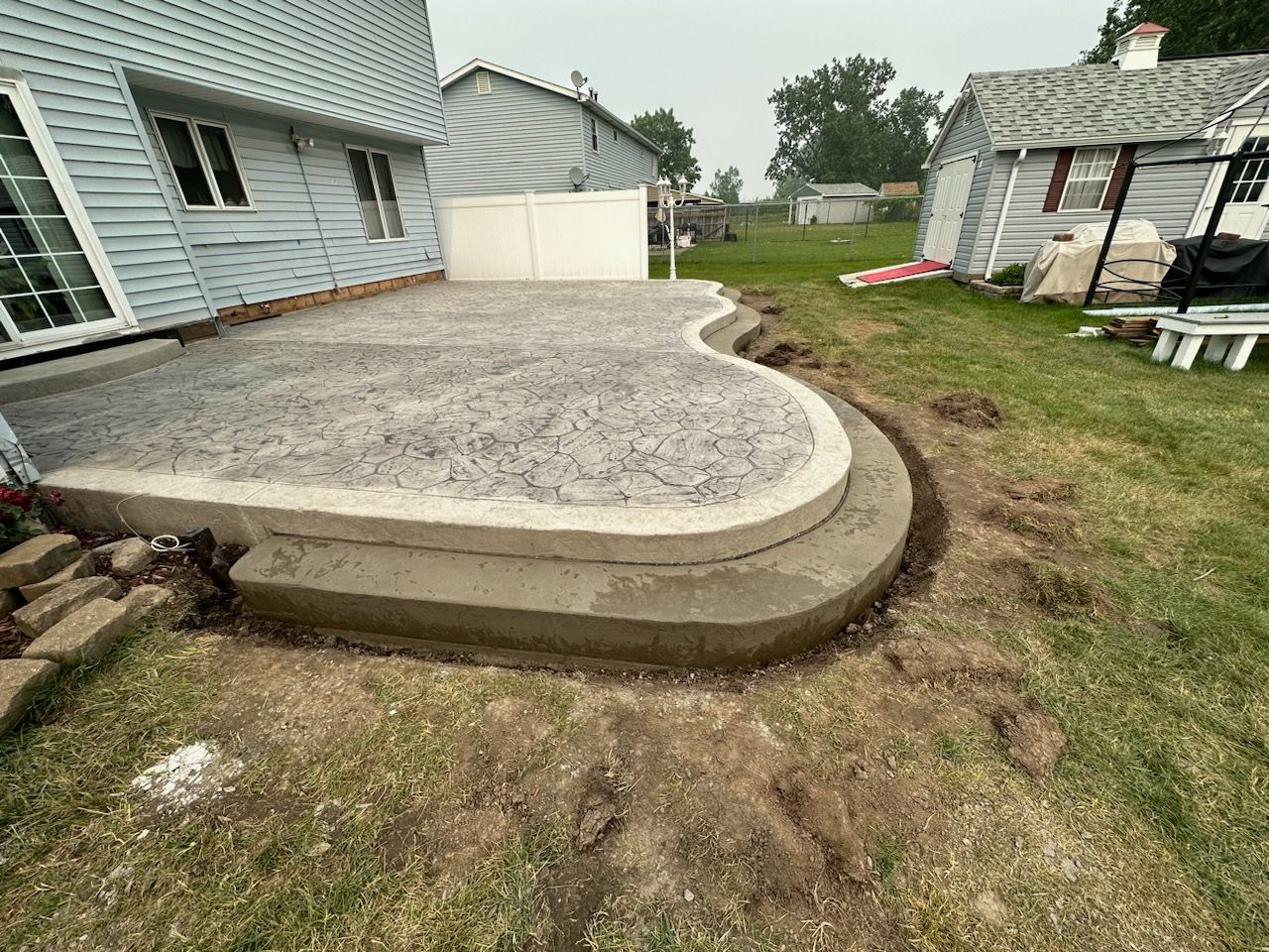 Stamped Concrete by Ivy Lea Construction