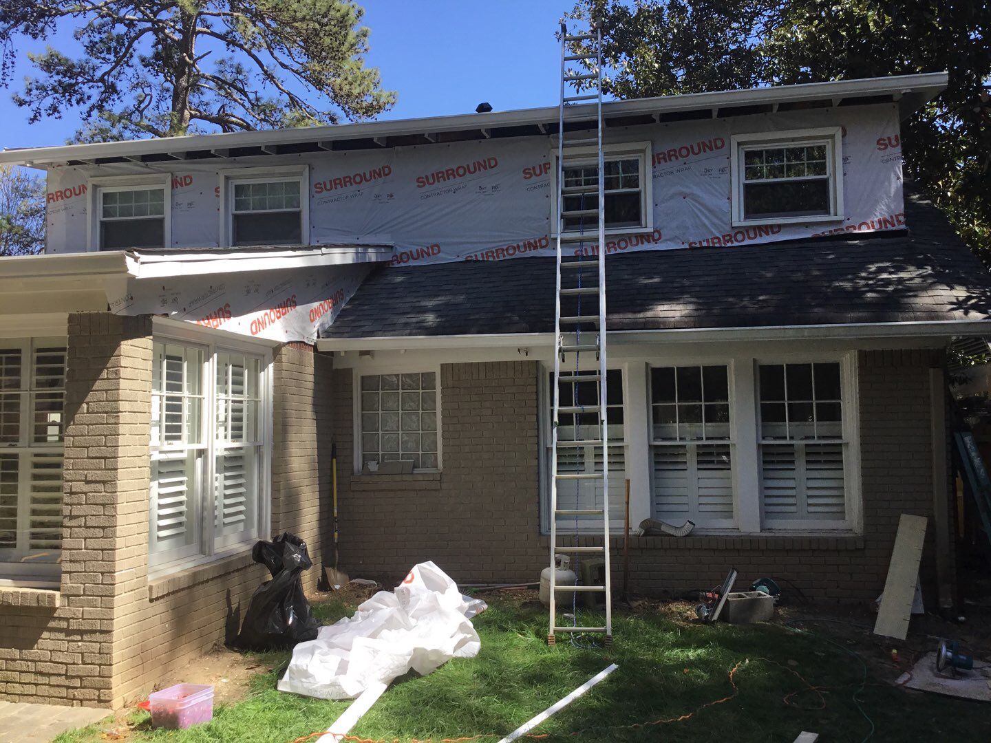 Custom Shingle Siding Installation and Brick Painting in Atlanta by Swift Home Renovations