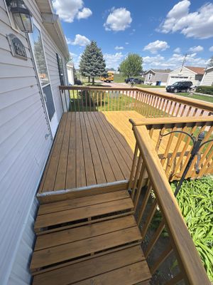 Wood Deck Staining and Interior Paint Refresh in Sioux Falls