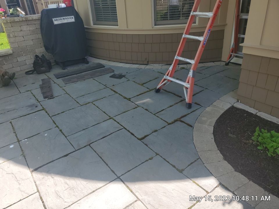 Glenview, IL Patio Clean, sand seal.  by Northern Power Washing LLC.