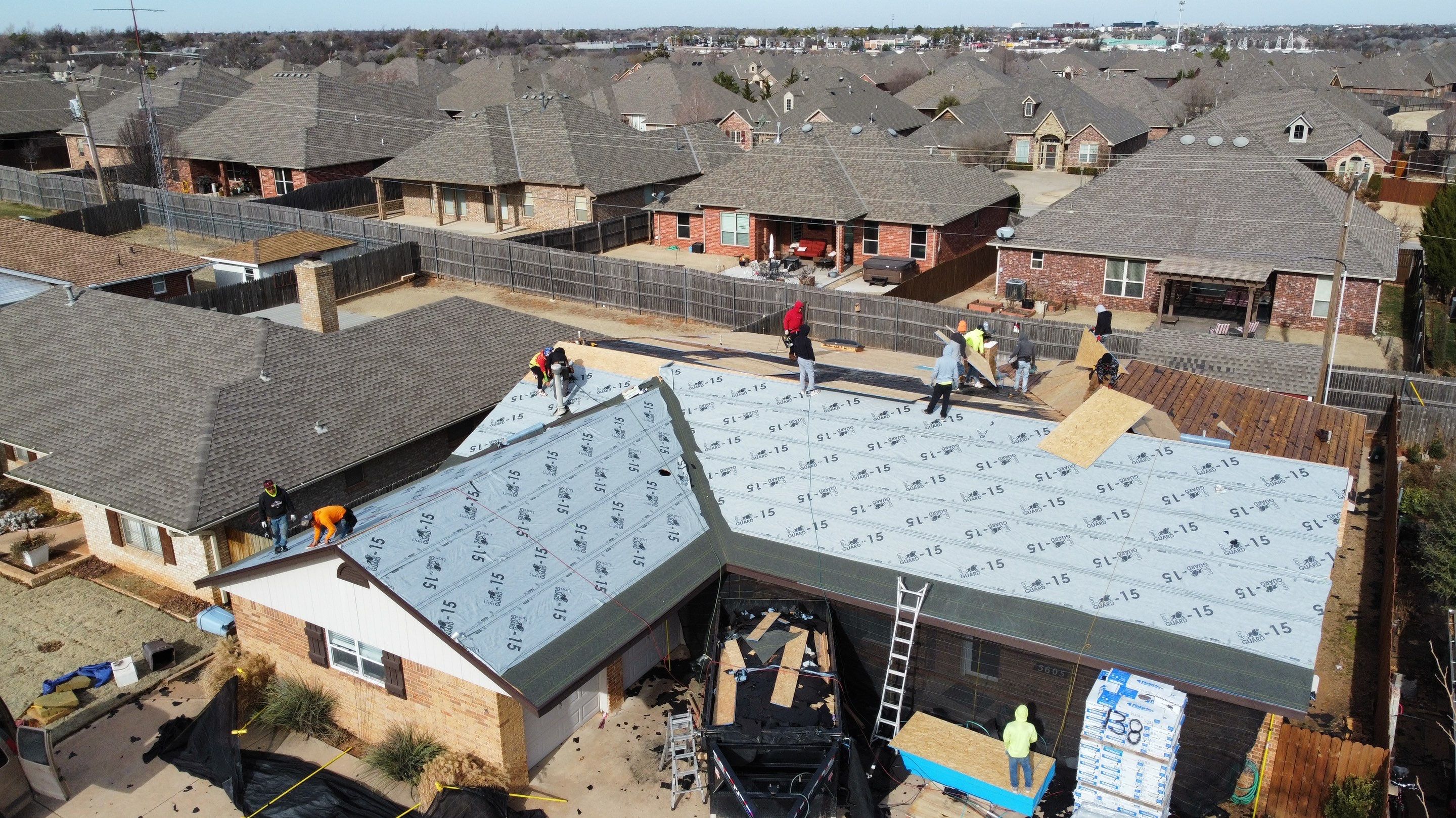 Malarkey Class 3 Antique brown install by Icon Roofing And Construction 