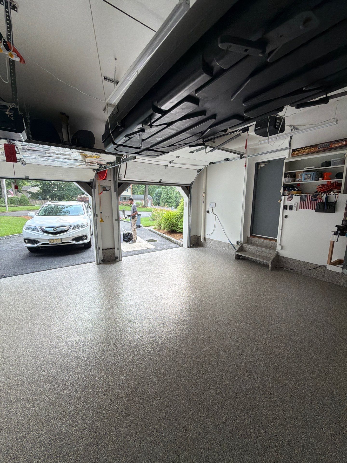 Garage Floor Coating and Crack Repair in Ramsey, New Jersey by Spectrum Painting, LLC