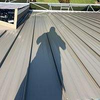 24ga 1.5" Mechanical Seam Sierra Tan by Total Roofing System The Metal Roof Experts
