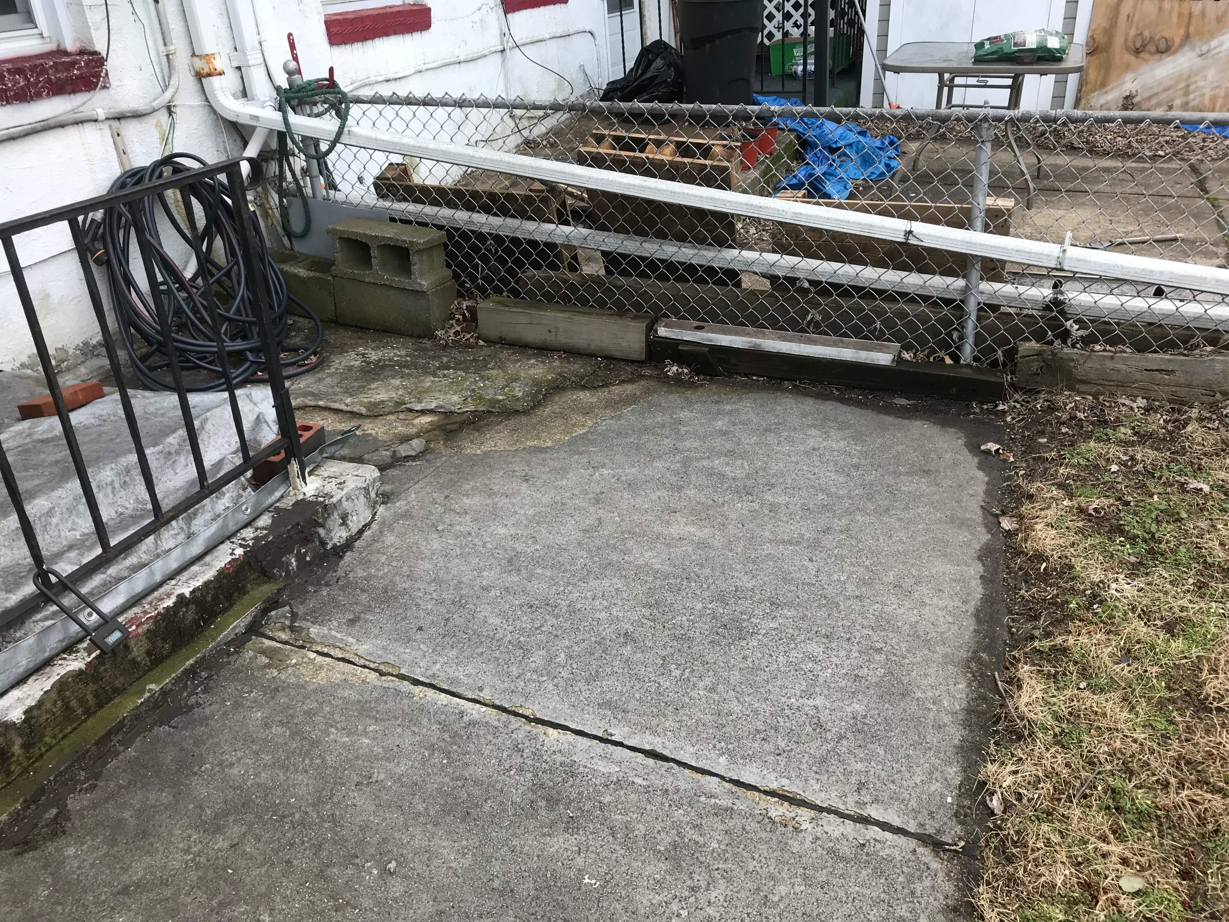 Driveway Repair  New Concrete Pad by Alpha Design Services