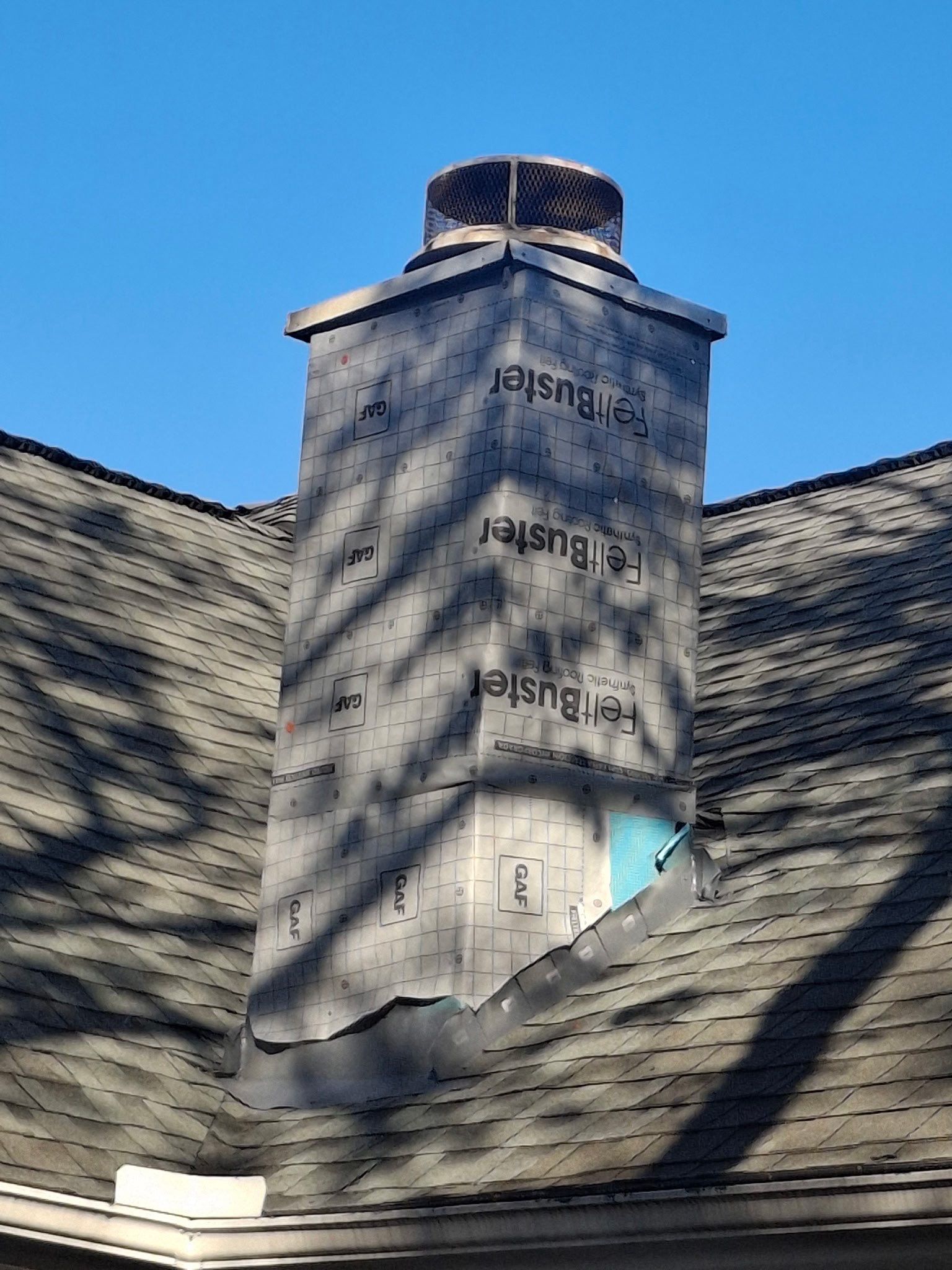 Chimney Rebuild by Joe Hall Roofing Inc