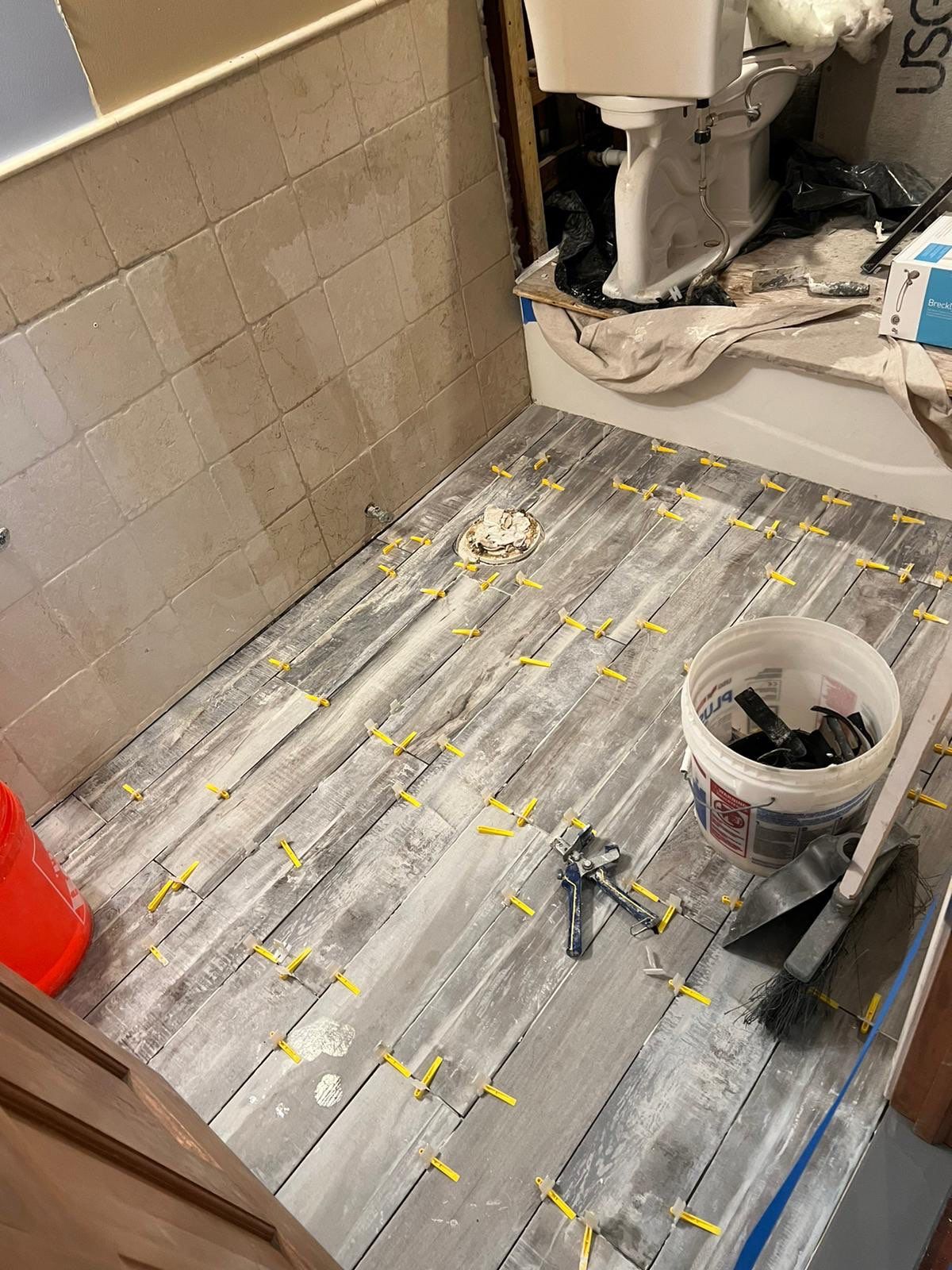 Bathroom Remodel using Tile by Home Concepts Construction