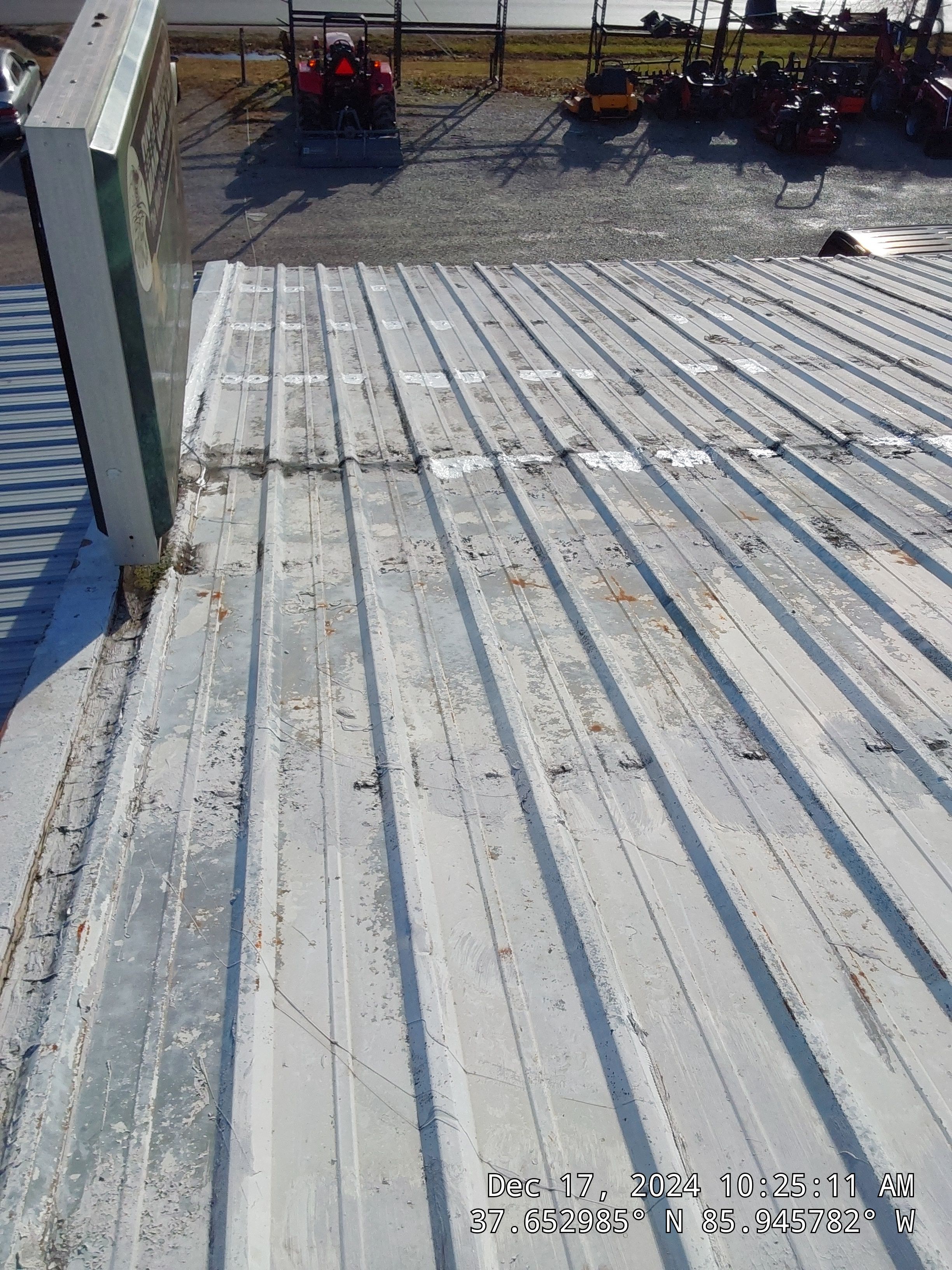 Commercial Metal Roofing Restoration using Coatings by Kentucky Commercial Roofing