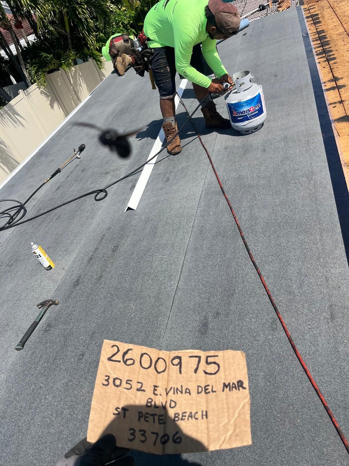Project in St. Pete Beach 33706 by Mitchell Roofing Company LLC 