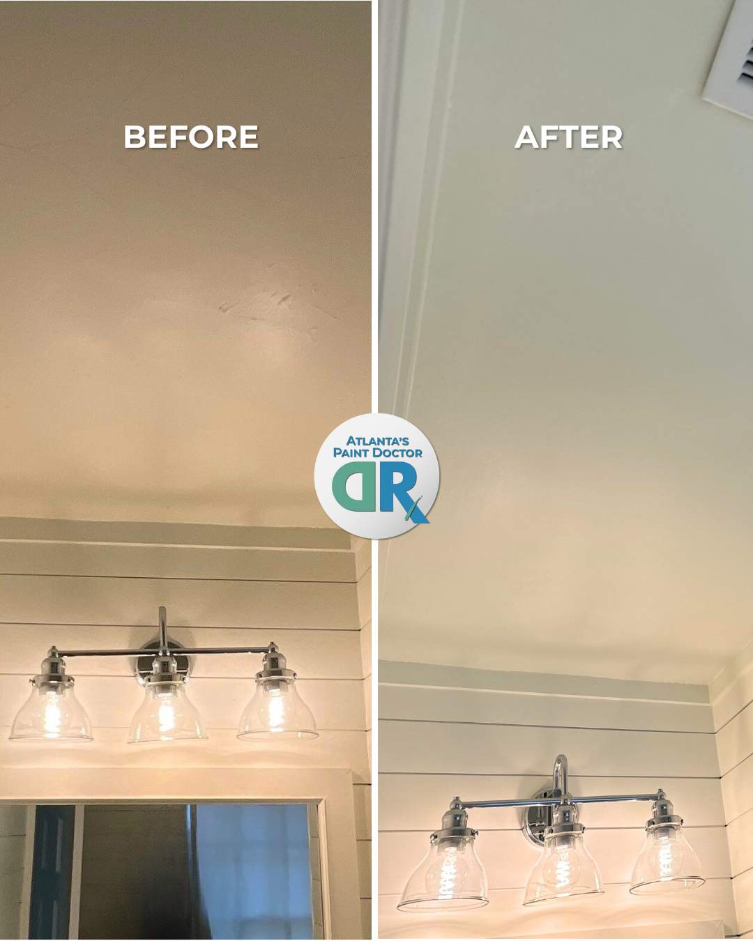Interior Restoration – Humidity Damage Repair by Atlanta's Paint Doctor