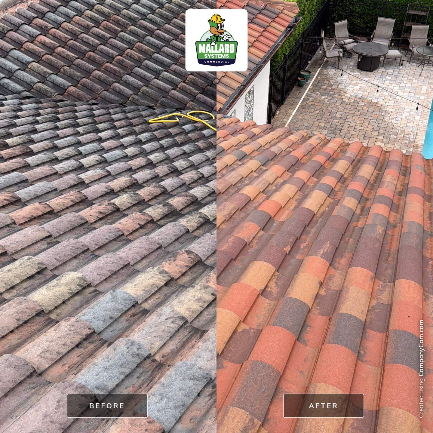 Residential Tile Roof Cleaning in Windermere by Mallard Systems