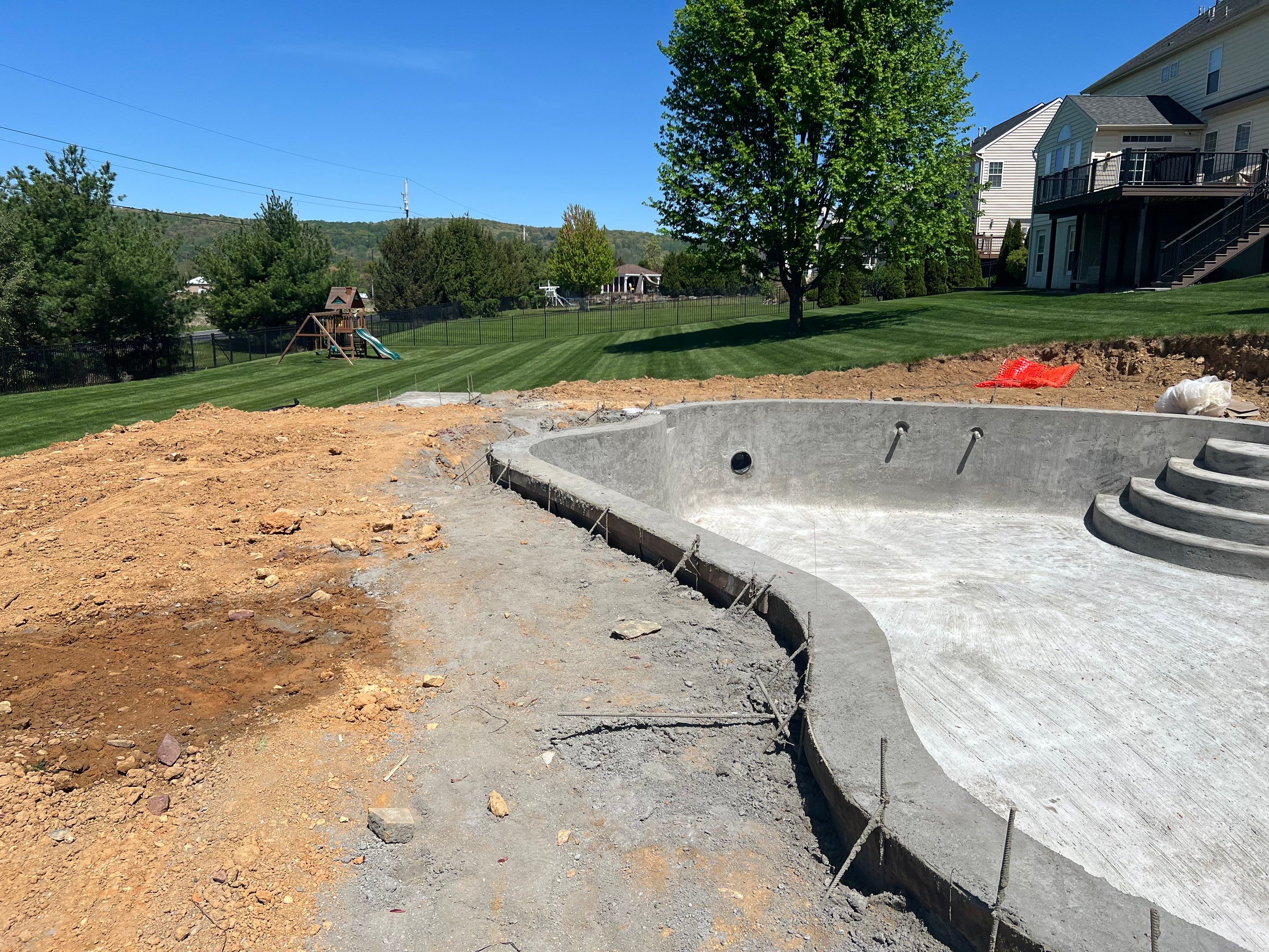 stamped concrete pool deck  by Architectural Concrete Design