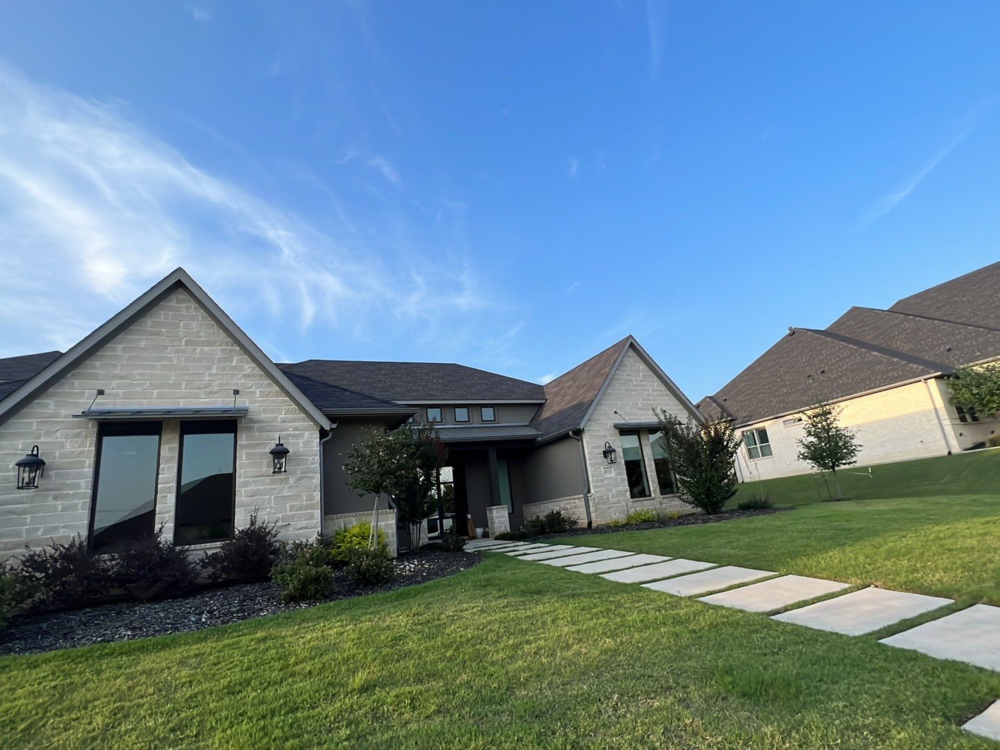 Insurance Claim Roof and Gutters using Certainteed Landmark Weathered Wood by Tex-Line Roofing